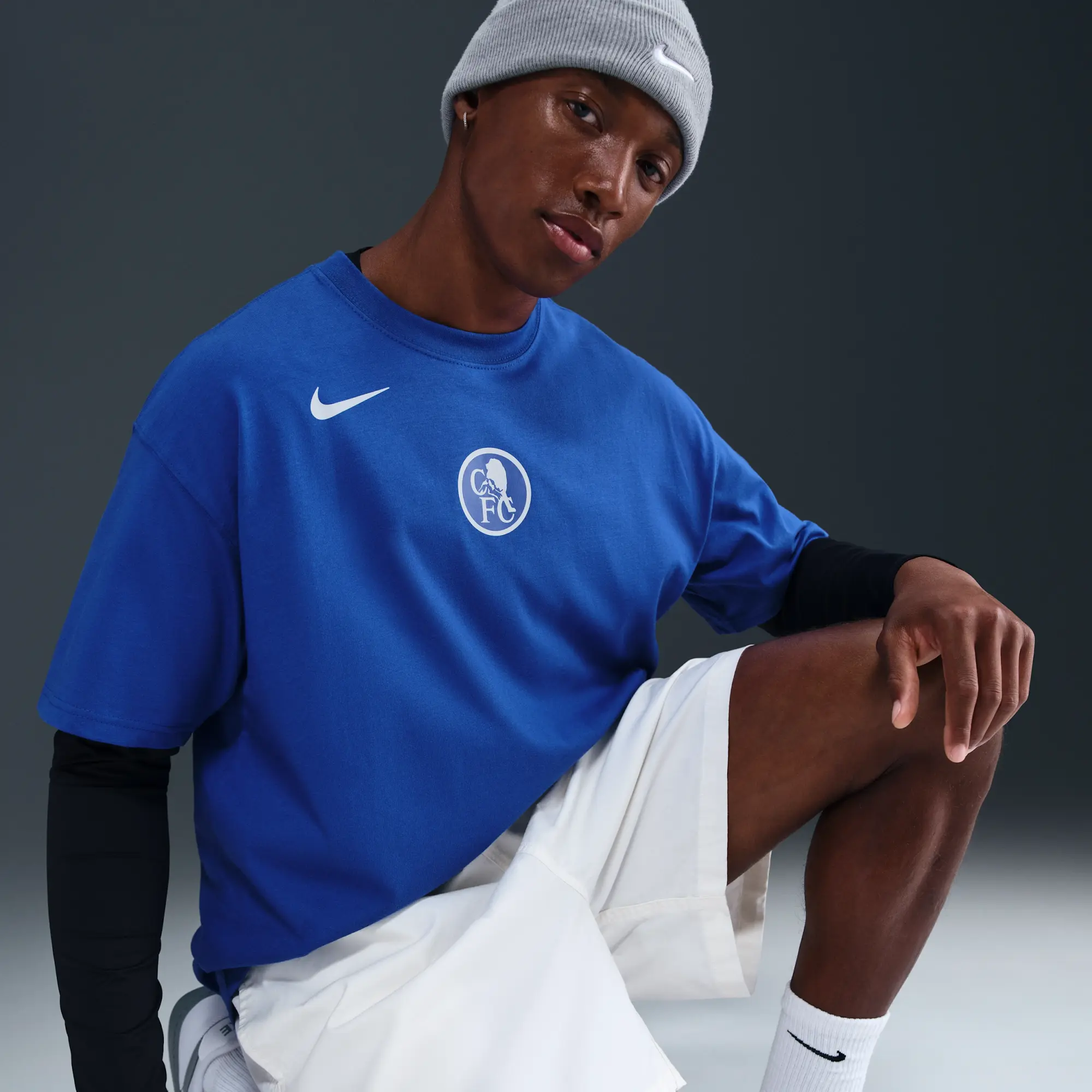 Chelsea F.C. Men's Nike Total 90 Football T-Shirt - Blue