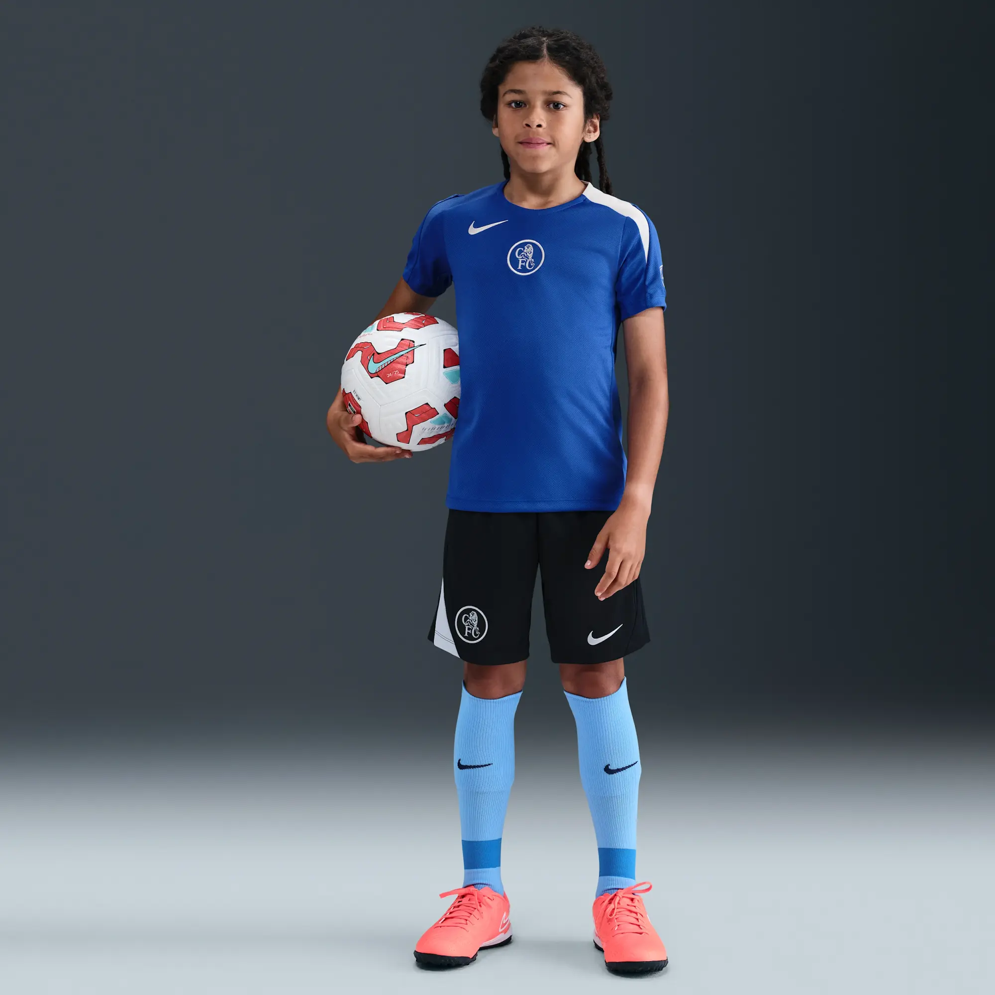 Chelsea F.C. Strike Third Nike Dri-FIT Total 90 Football Short-Sleeve Top - Blue - Sustainable Materials