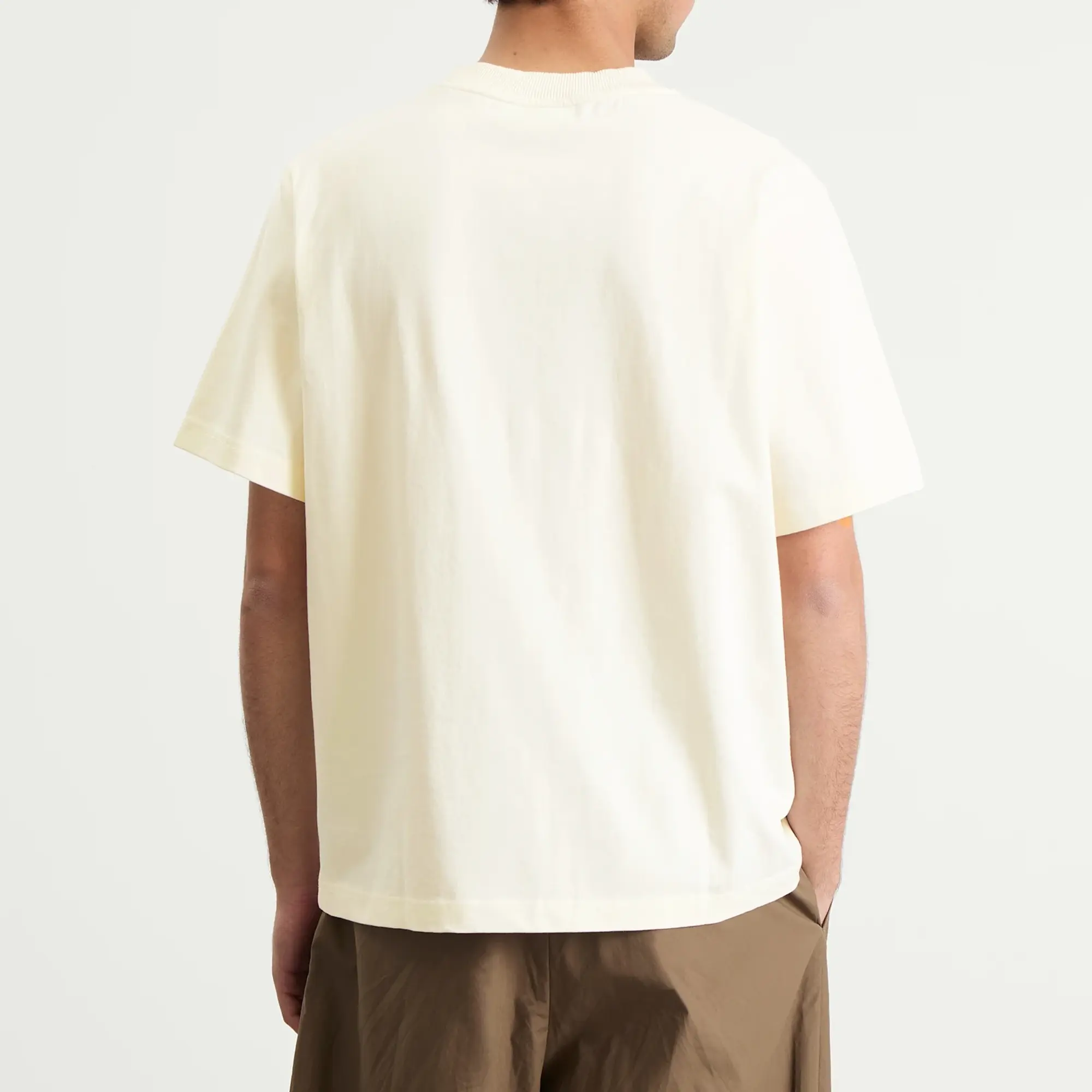 Bram's Fruit Men's Garden Hose Chain Stitch T-Shirt White