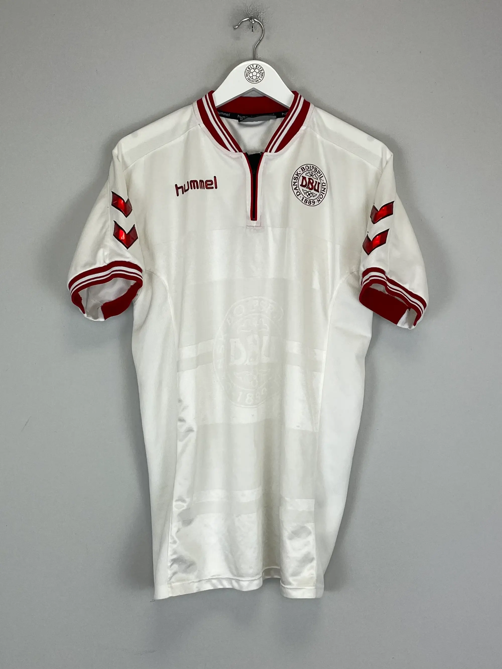 2000/02 DENMARK AWAY SHIRT (XL) HUMMEL