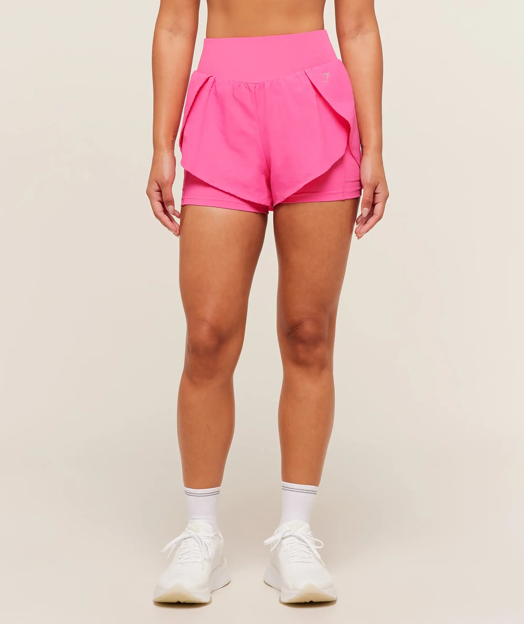  Running 2-in-1 Shorts - Energy Pink