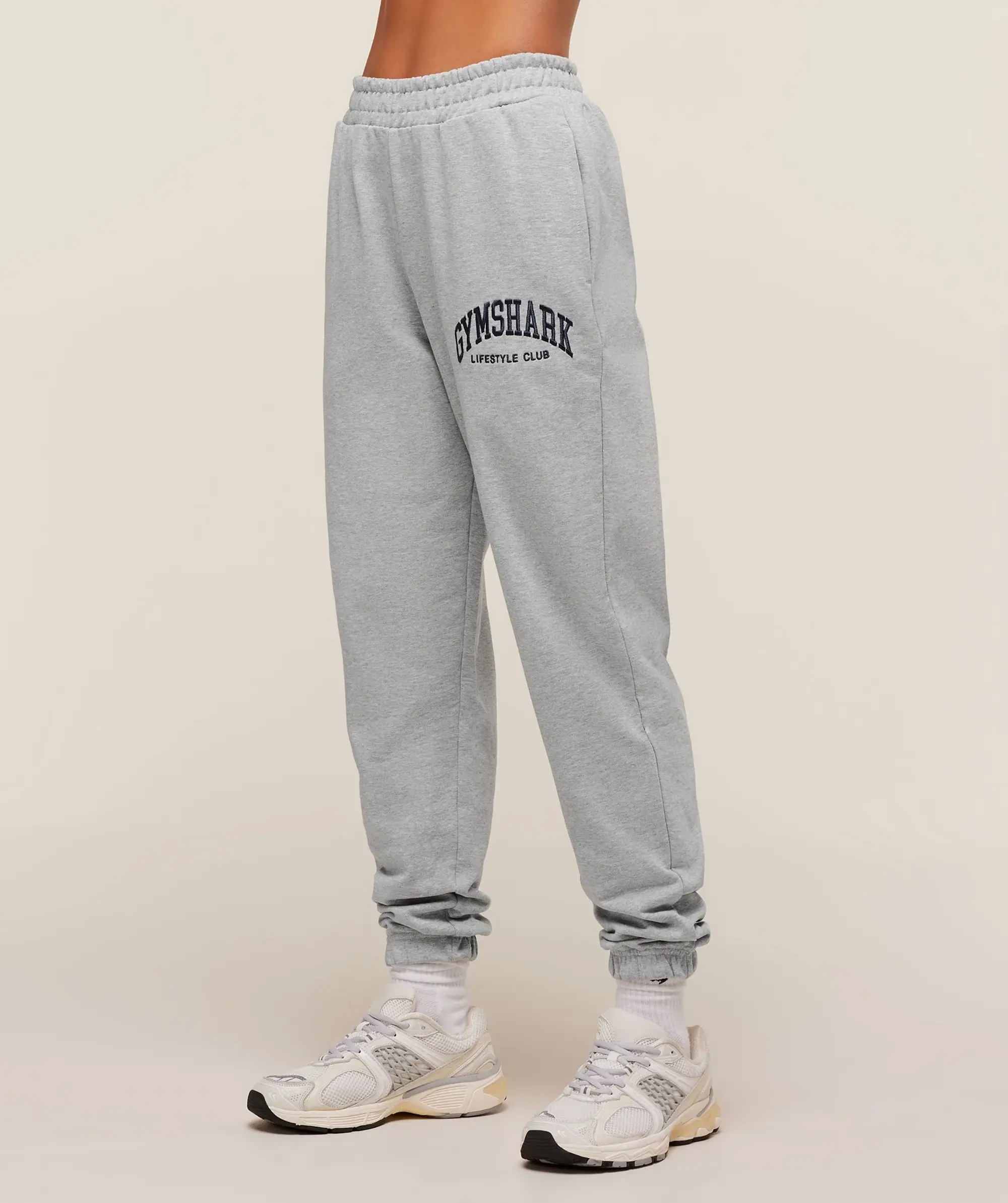  Collegiate Graphic Joggers - Light Grey Core Marl