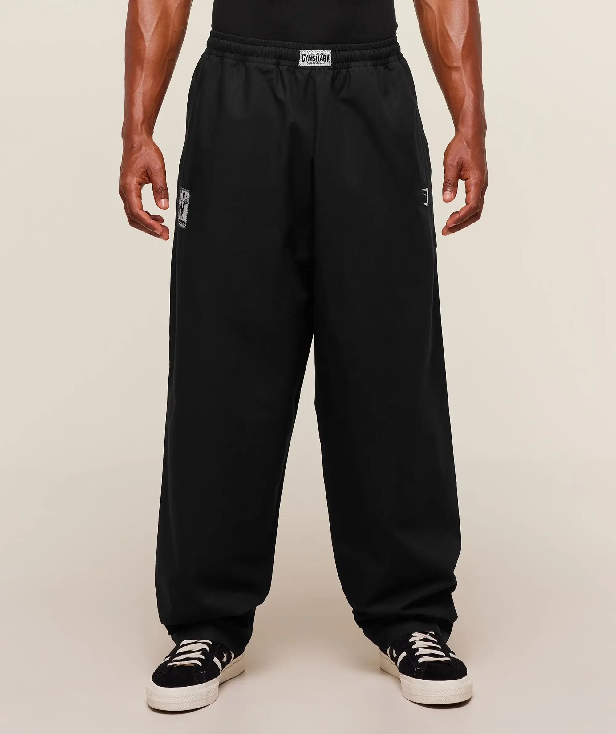 Straight Leg Pumper Pants - Black