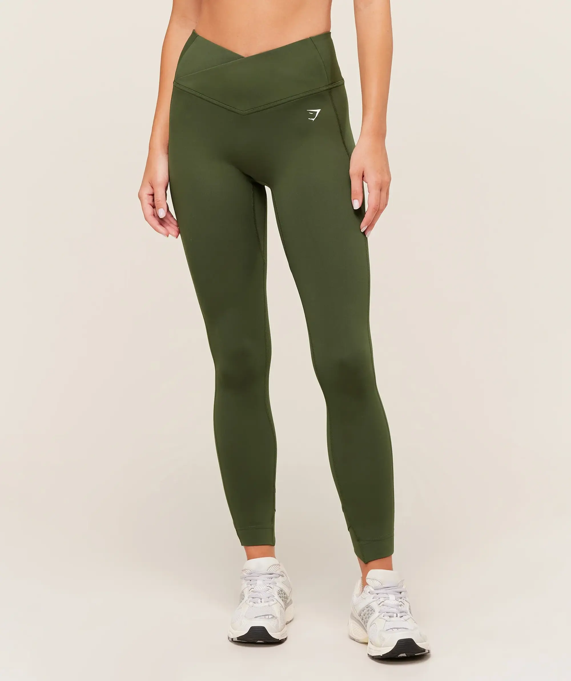  Crossover Leggings - Winter Olive