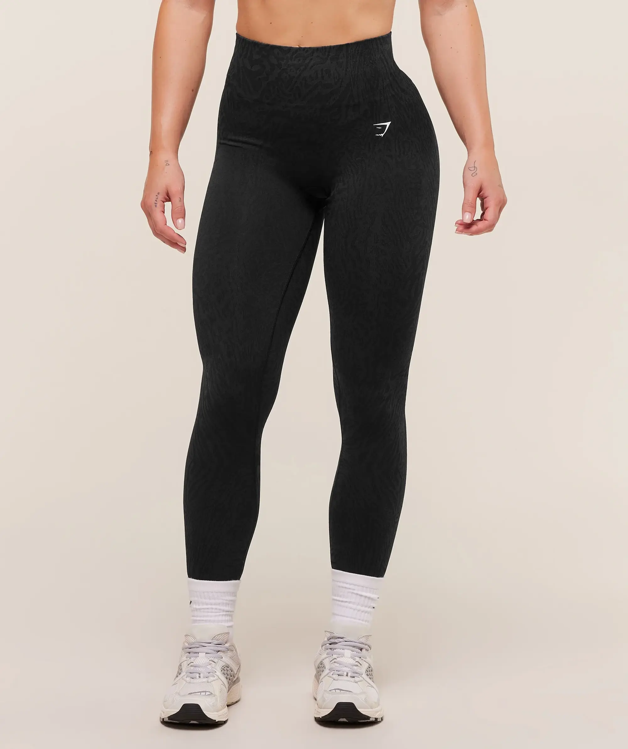  Adapt Animal Seamless Leggings - Black/Asphalt Grey