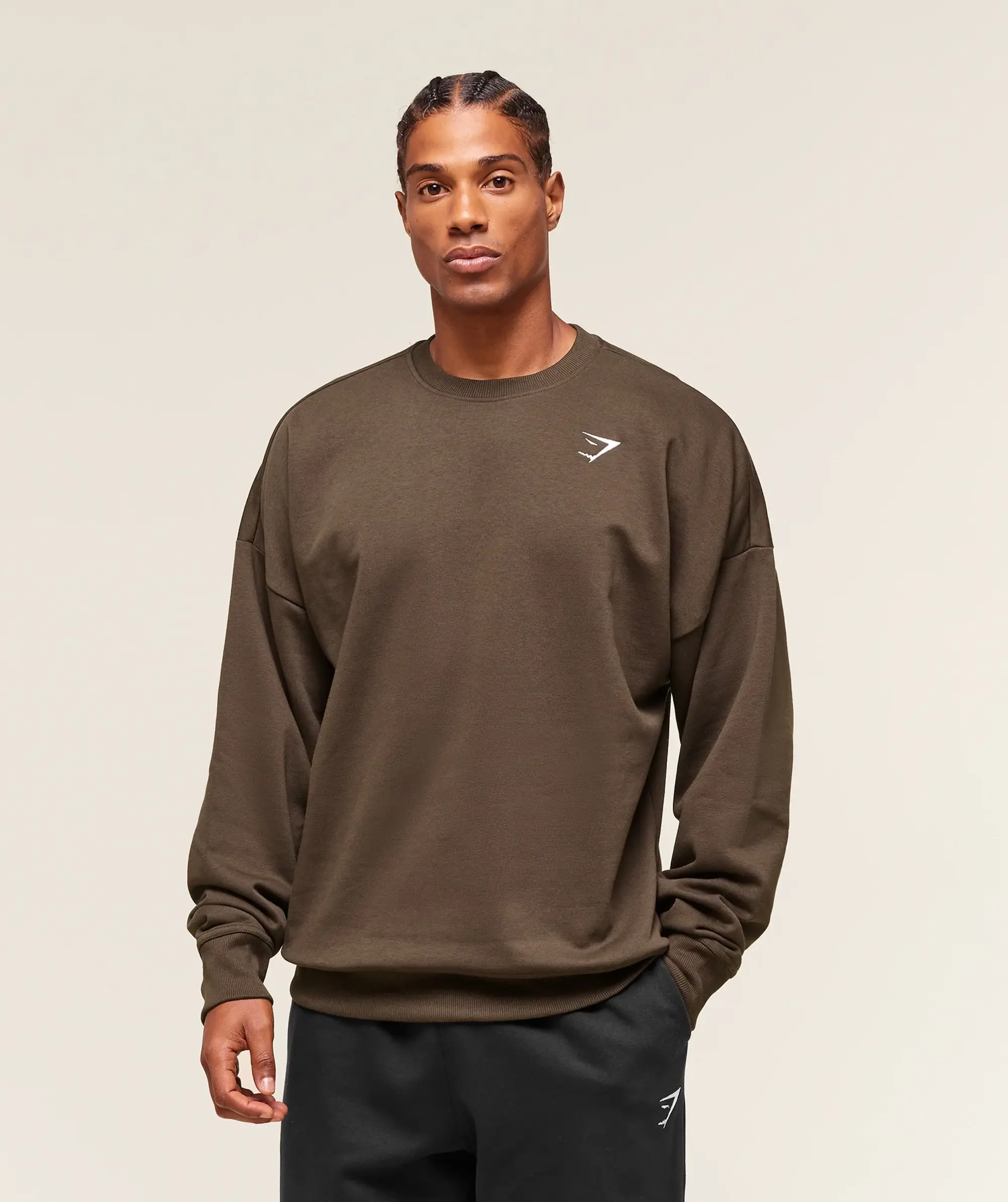  Crest Oversized Crew - Archive Brown