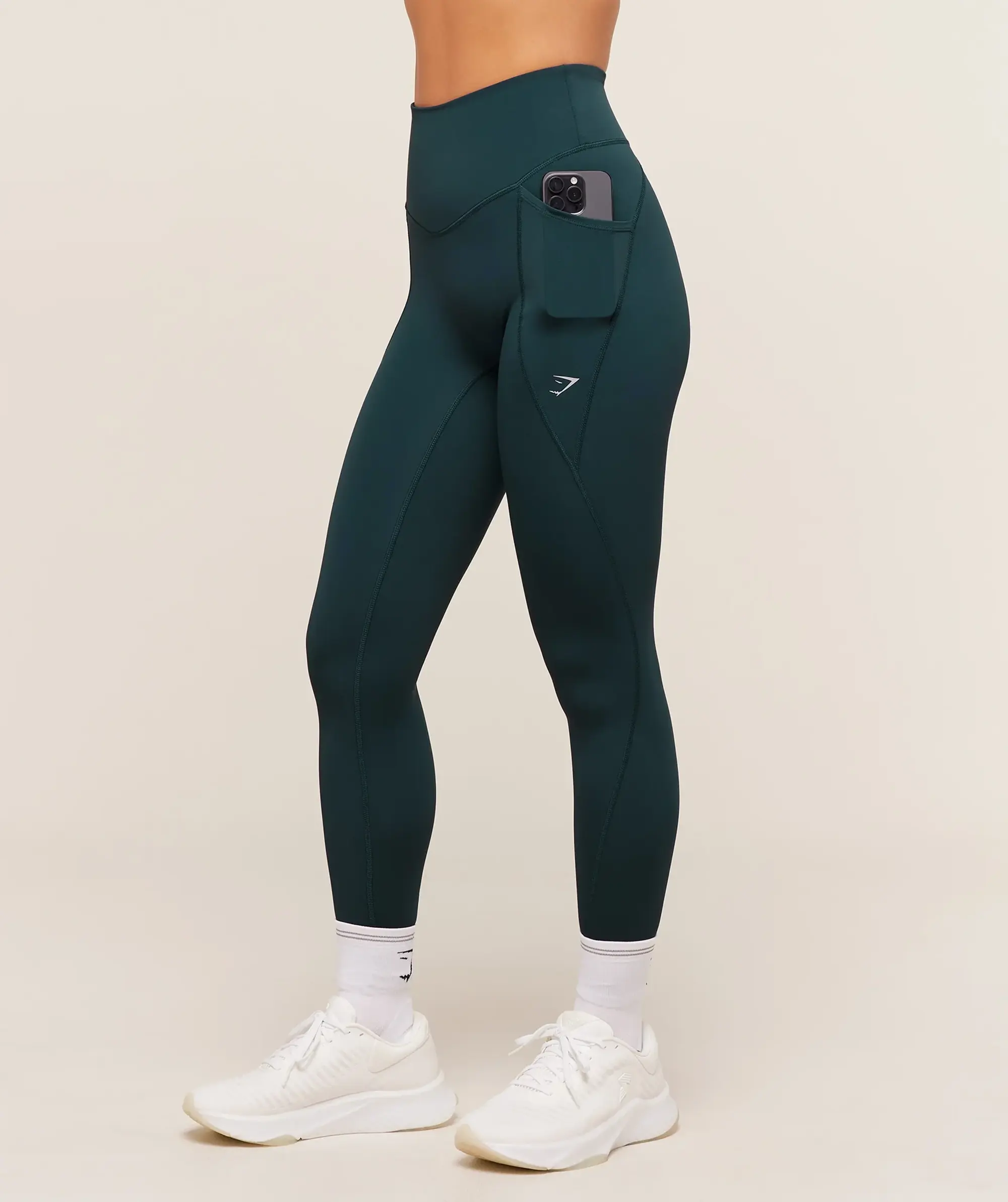  Running Pocket Leggings - Deep Petrol Blue