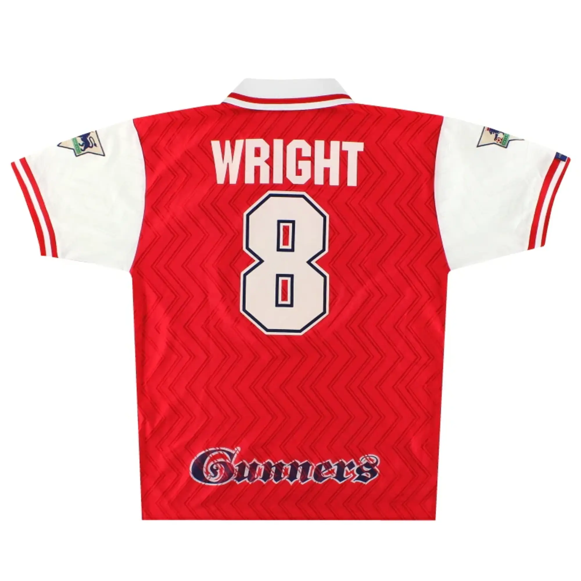 1996-98 Arsenal Nike Home Shirt Wright #8 L - Arsenal / Very Good 
