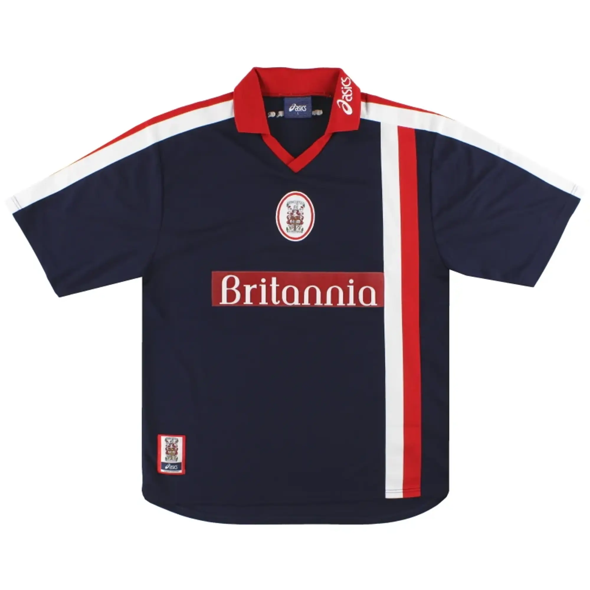 1999-01 Stoke City Asics Away Shirt L - Stoke City / Excellent 