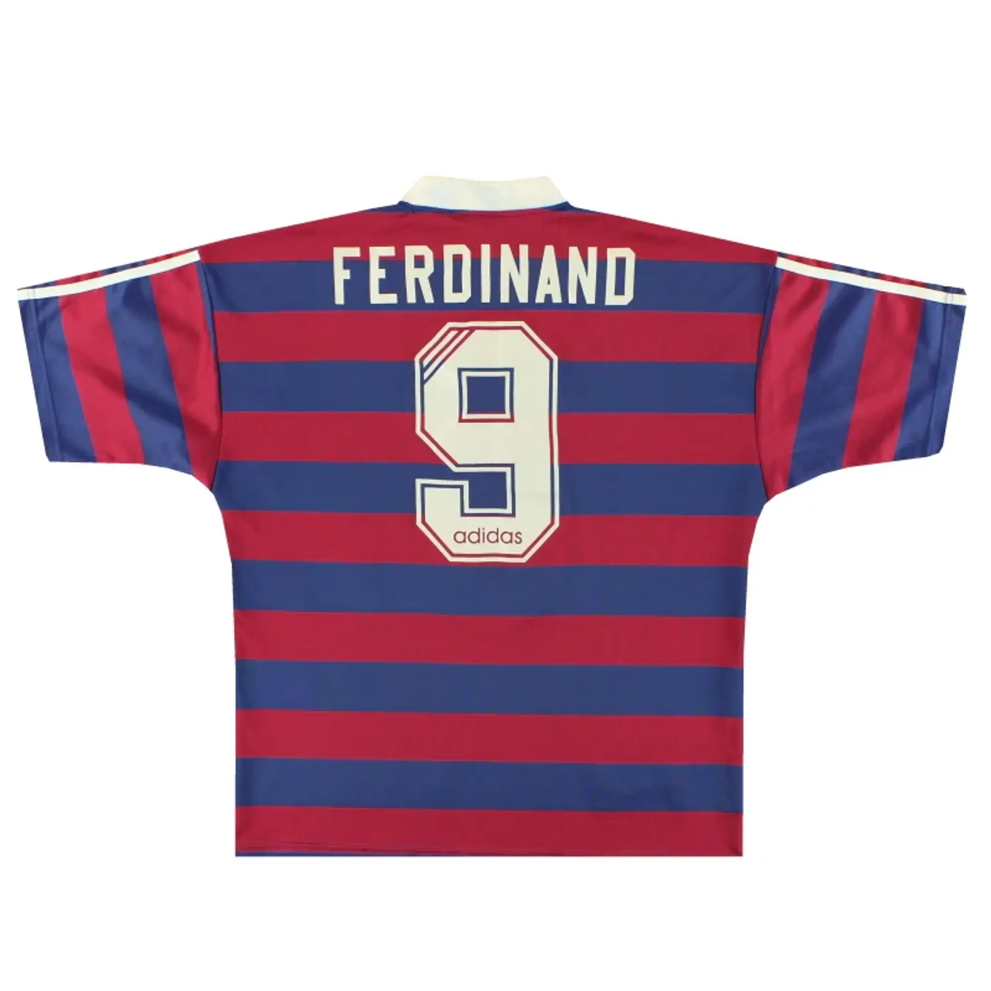 1995-96 Newcastle adidas Away Shirt Ferdinand #9 M - Newcastle United / Excellent 