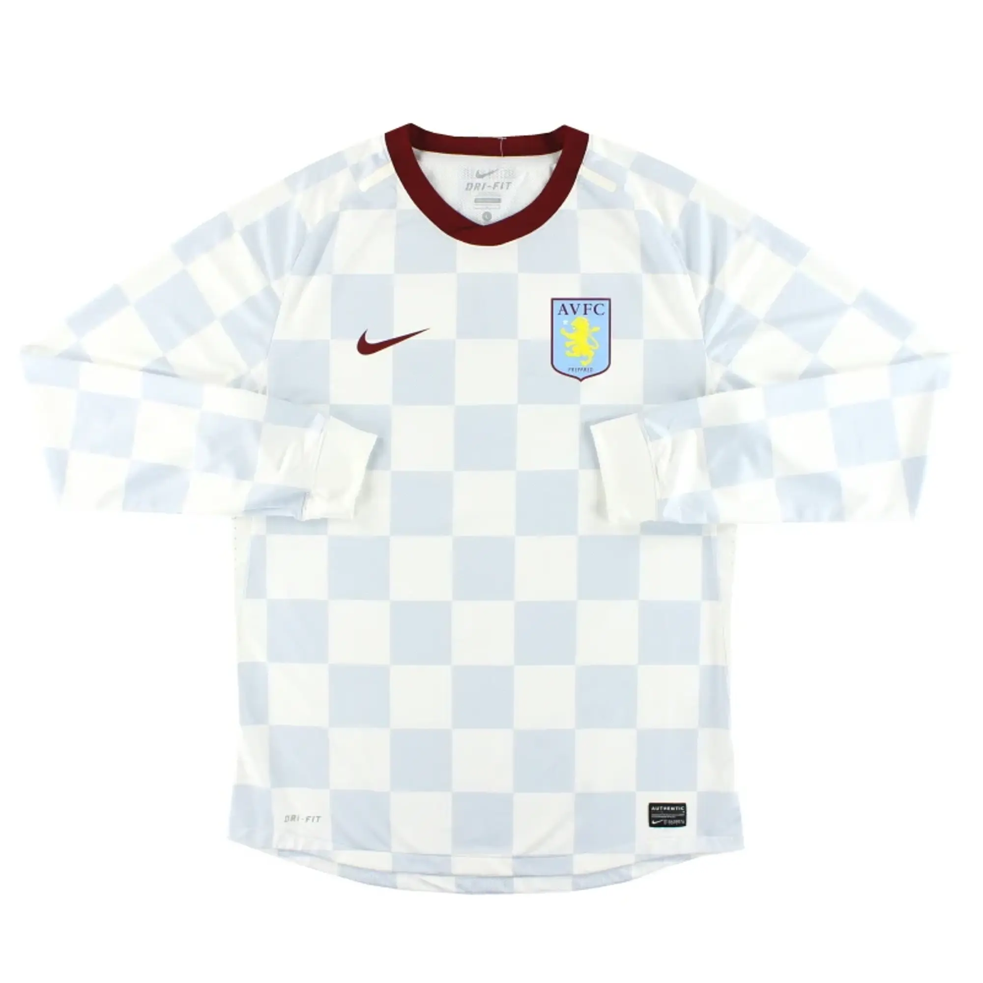 2011-12 Aston Villa Nike Player Issue Away Shirt L/S L - Aston Villa / Excellent 