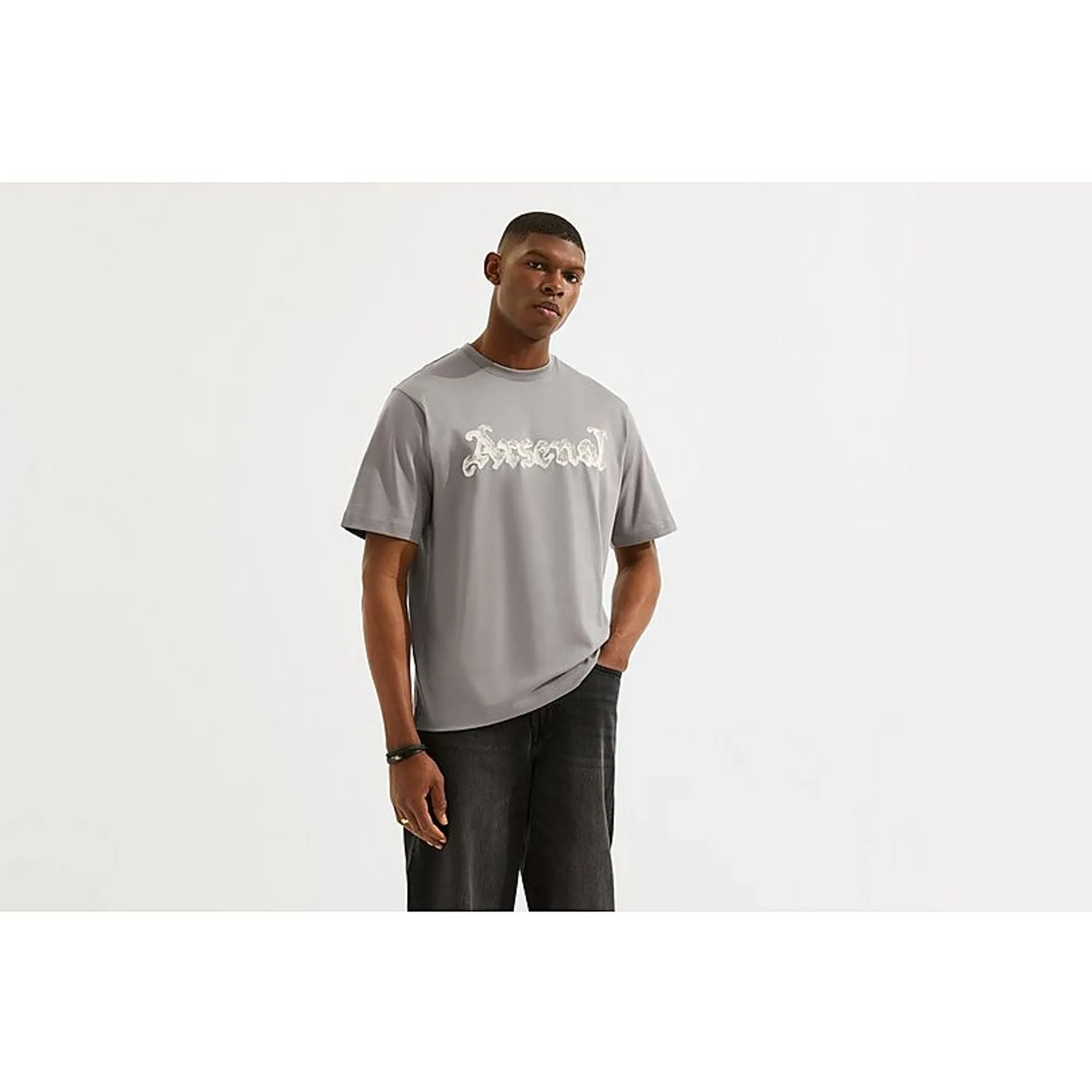 Arsenal N7 Stone Permanent T-Shirt, Grey