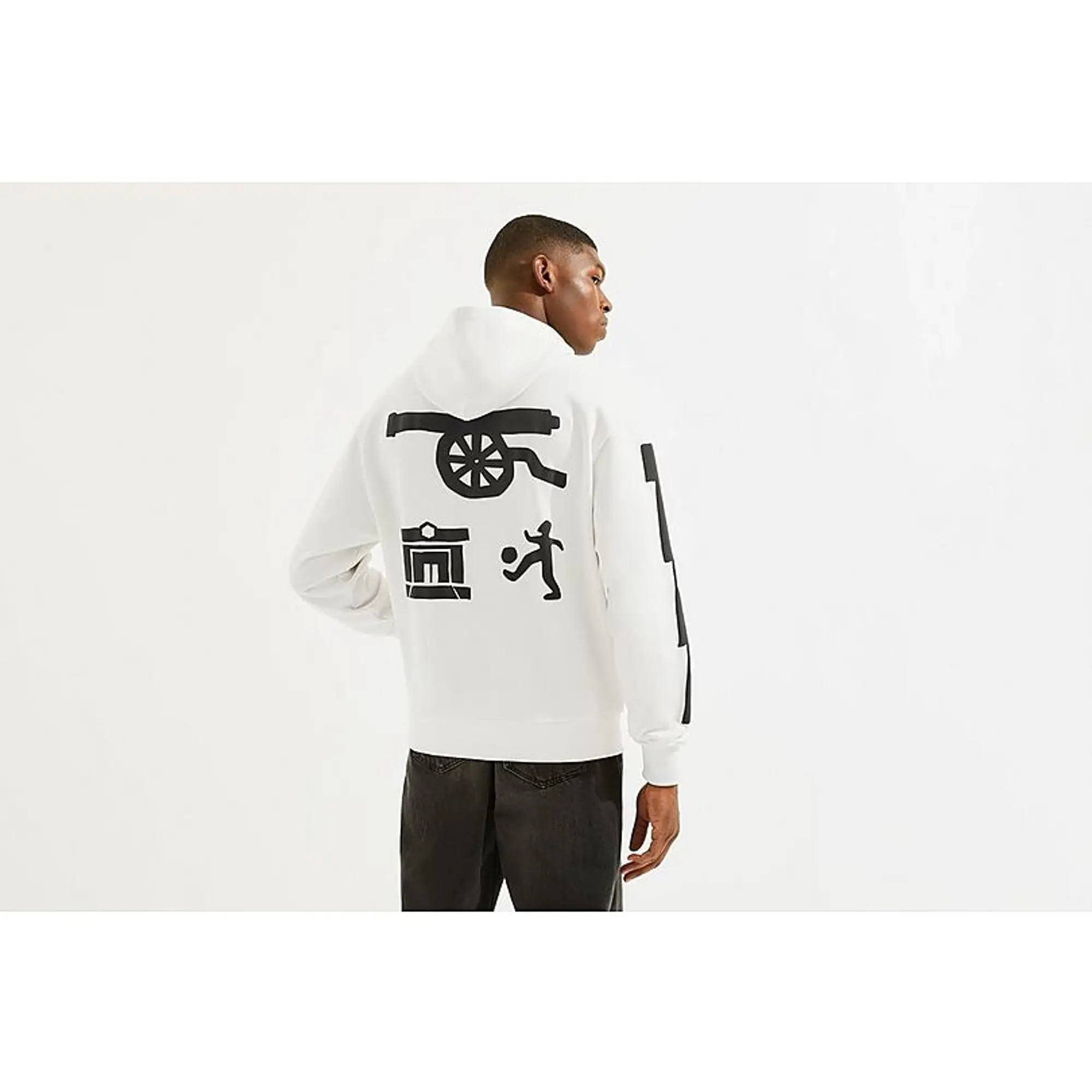 Arsenal N7 White Pre-Historic Hoodie, White