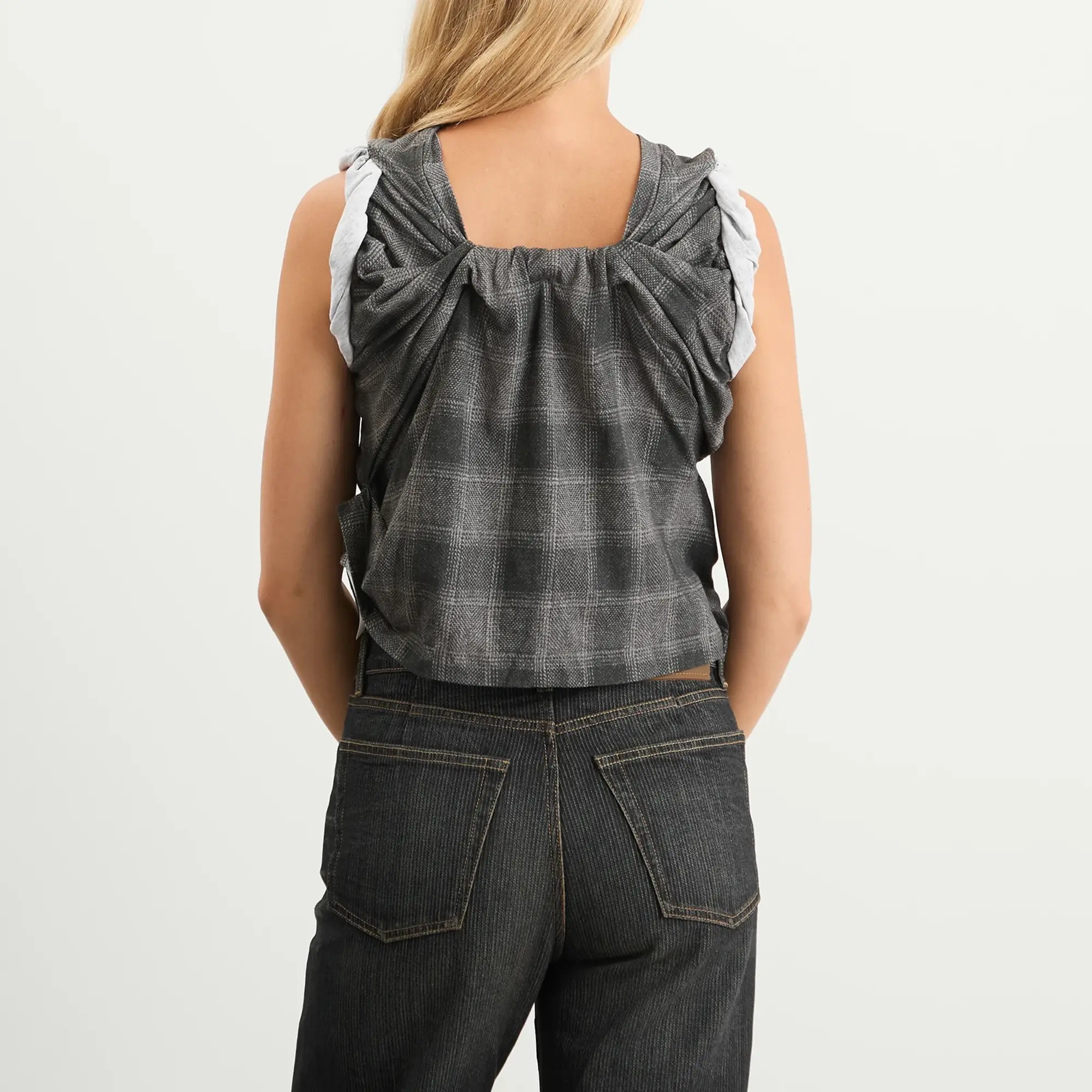 Our Legacy Women's Twisted T-Shirt Oakland Check