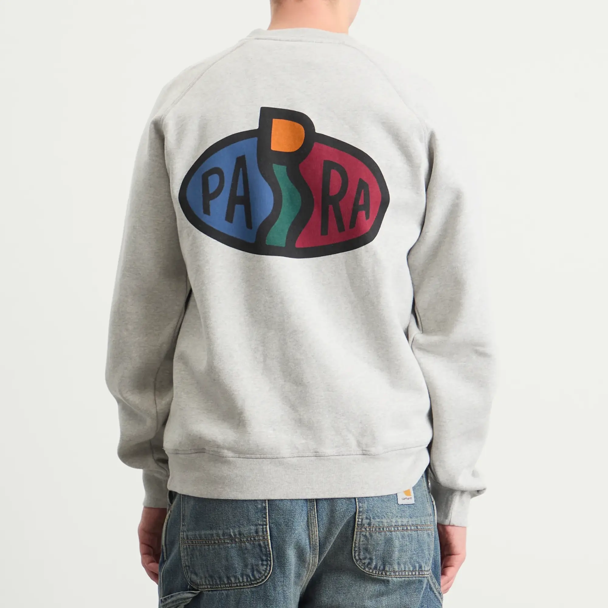 By Parra Men's Legs Logo Crew Sweatshirt Heather Grey