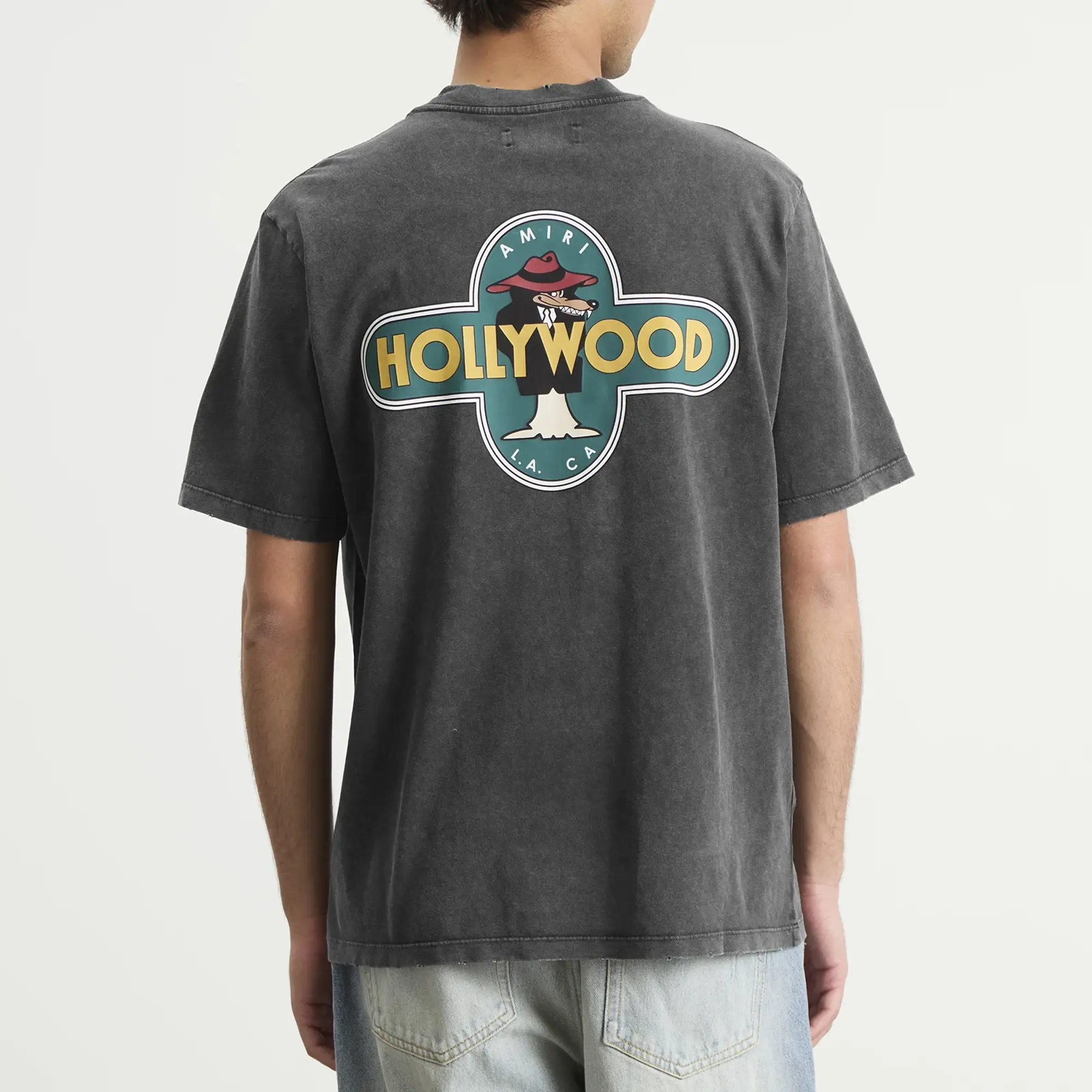 AMIRI Men's Hollywood Wolf T-Shirt Black