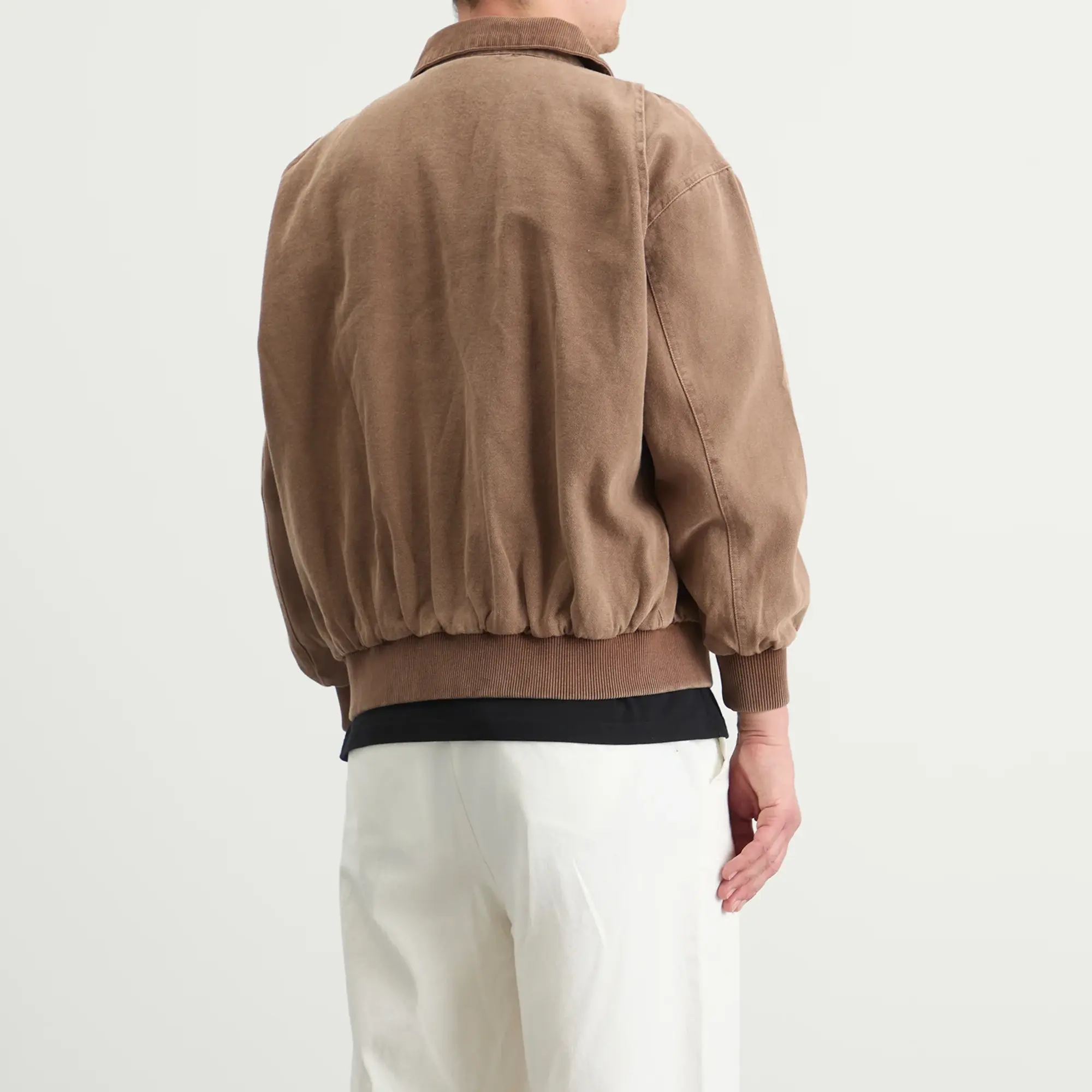 Stan Ray Men's Roughneck Collared Bomber Jacket Washed Acorn