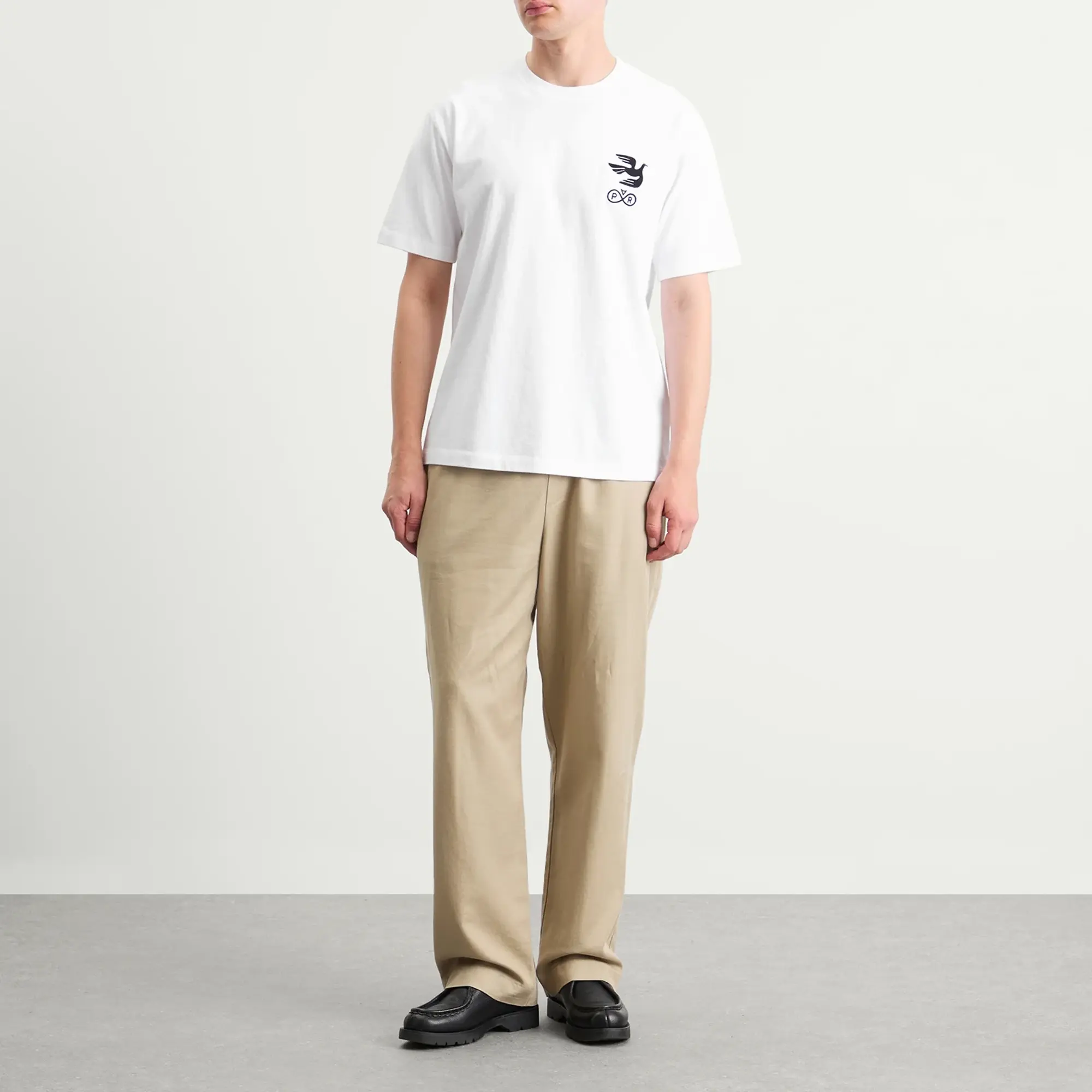 By Parra Men's Infinite Bird Logo T-Shirt White