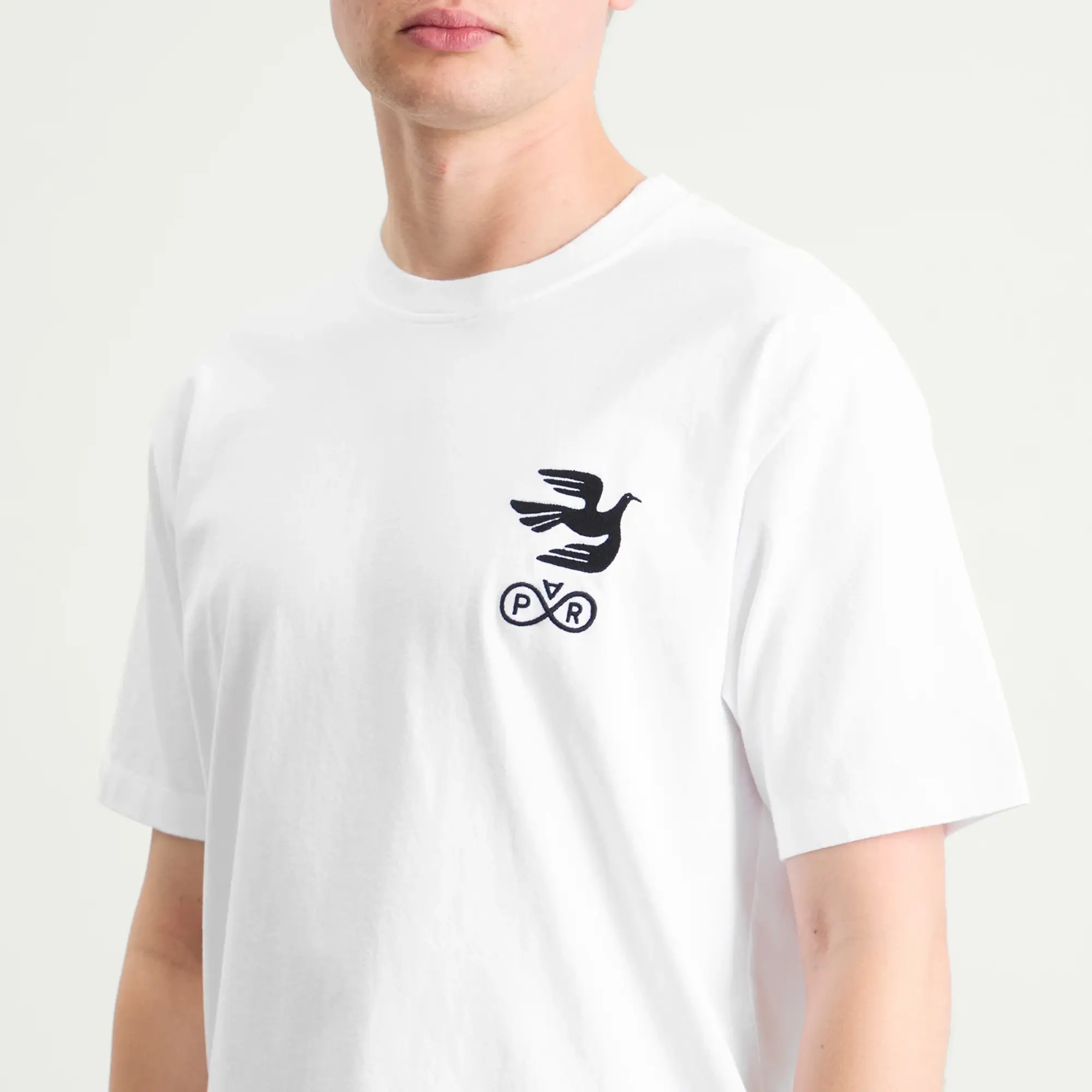 By Parra Men's Infinite Bird Logo T-Shirt White