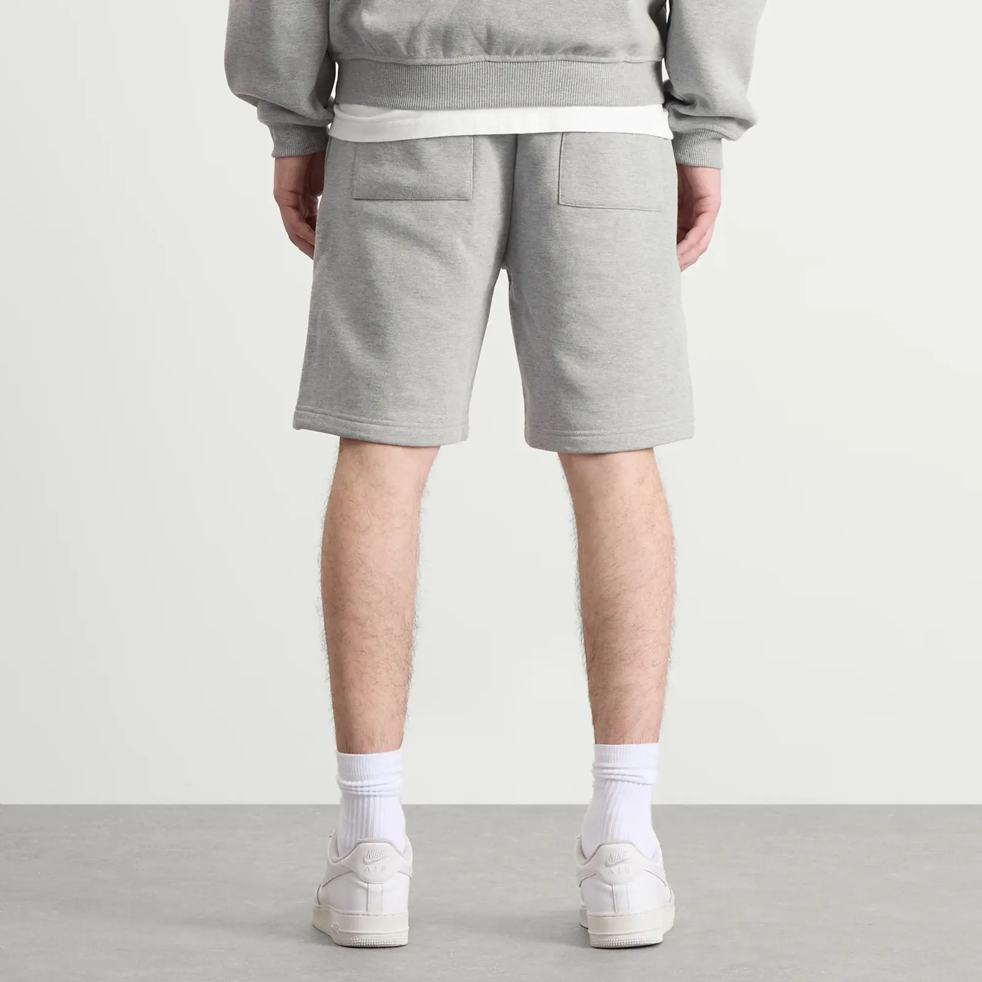 ANNIE HOOD Men's College Sweat Shorts Grey/Grey