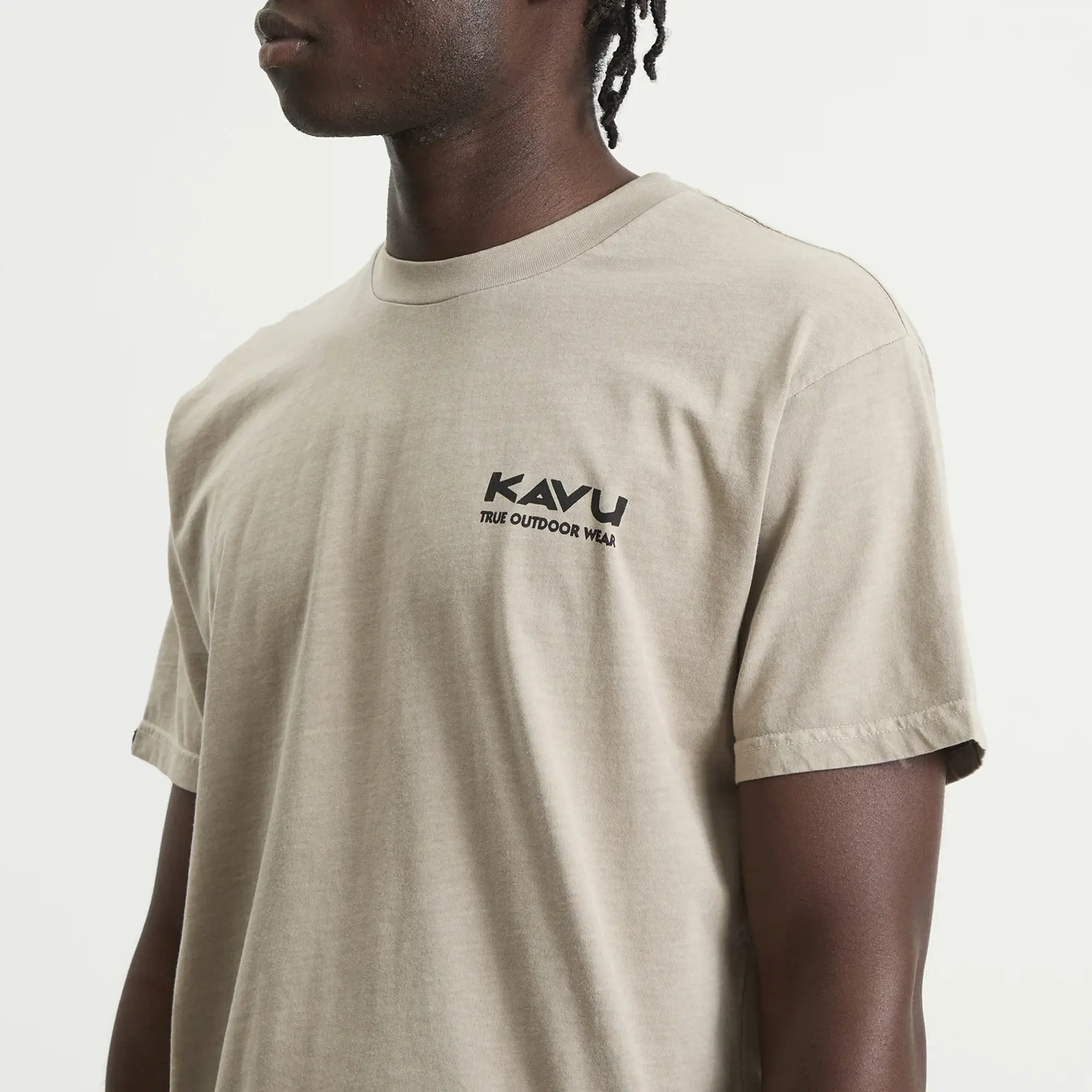 KAVU Men's PNW Wild Life T-Shirt Greige