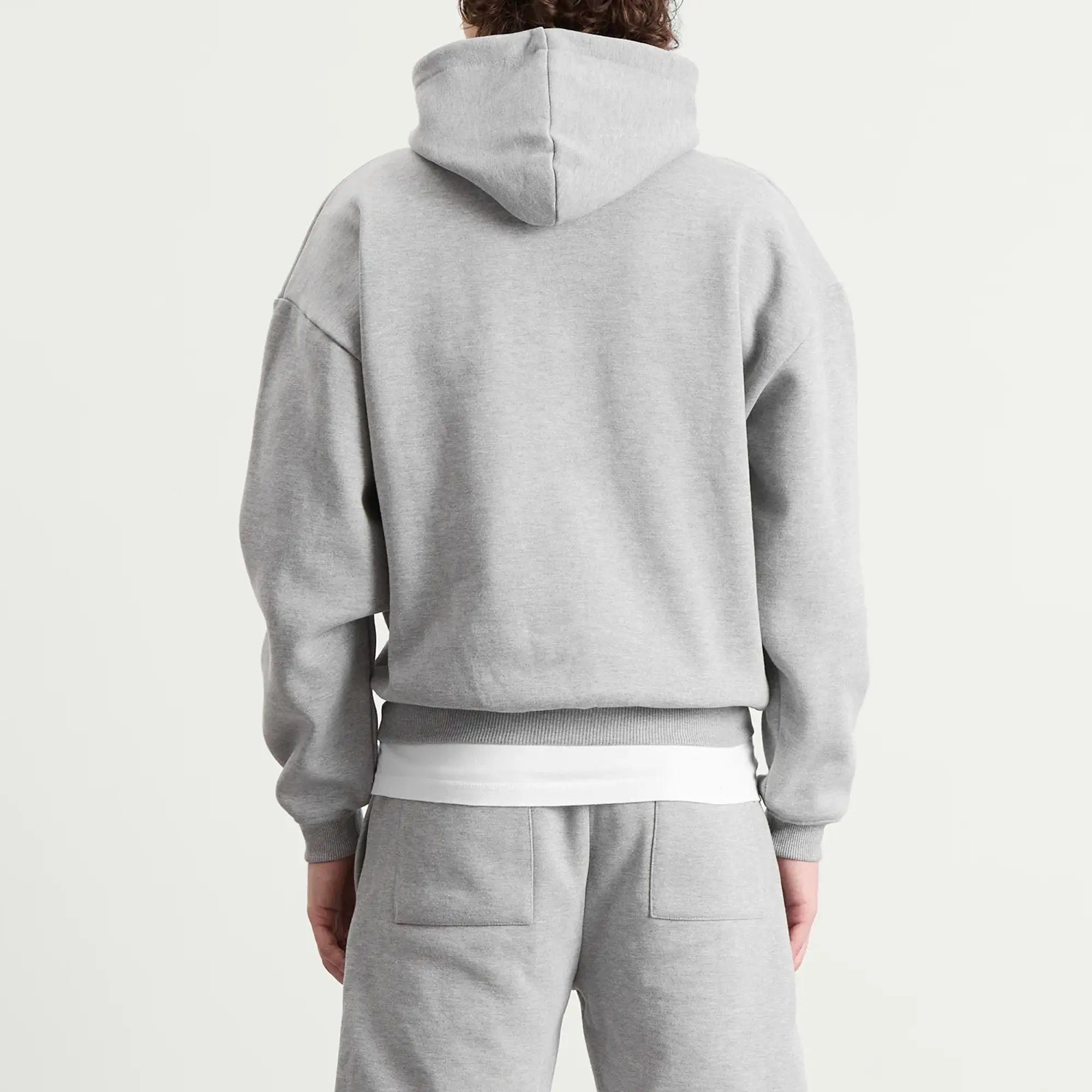 ANNIE HOOD Men's College Hoodie Grey/Grey