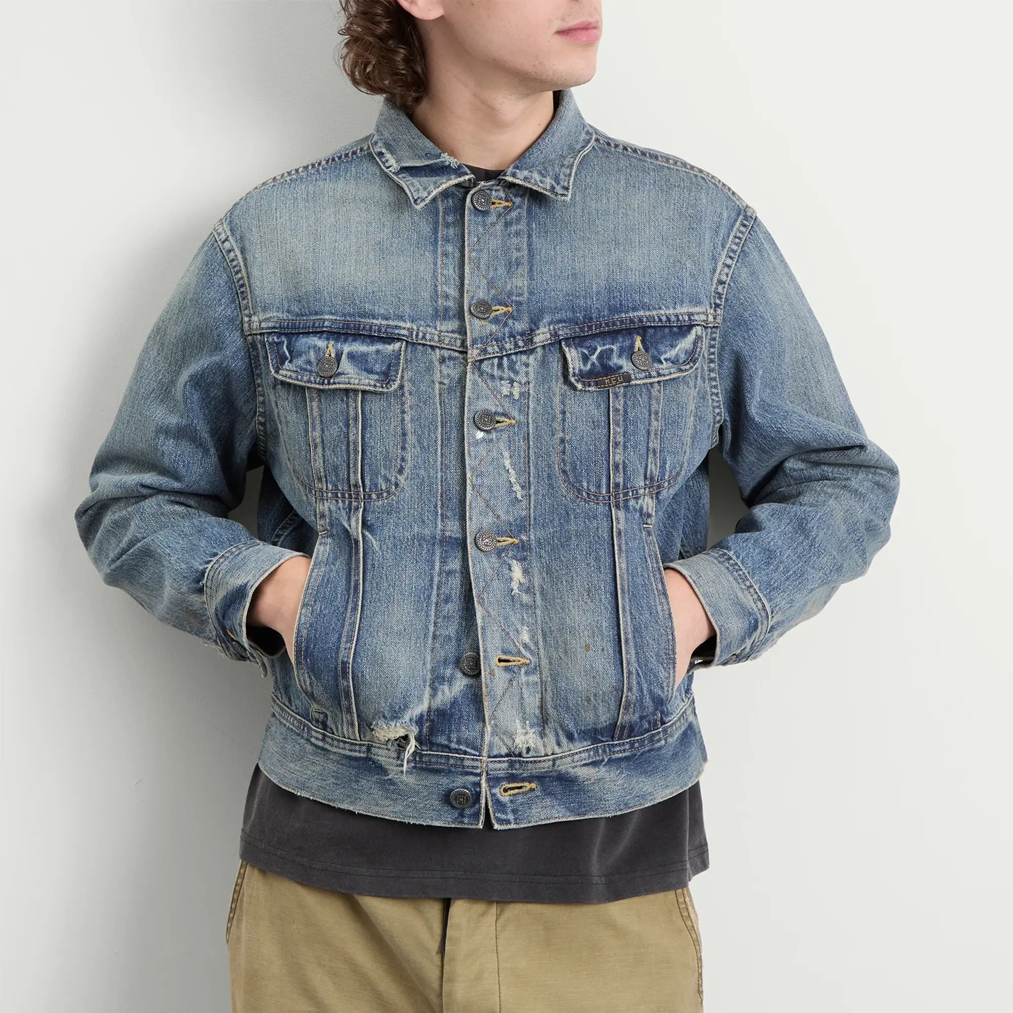 Mastercraft Union Men's Edo Vintage Denim Jacket Mid