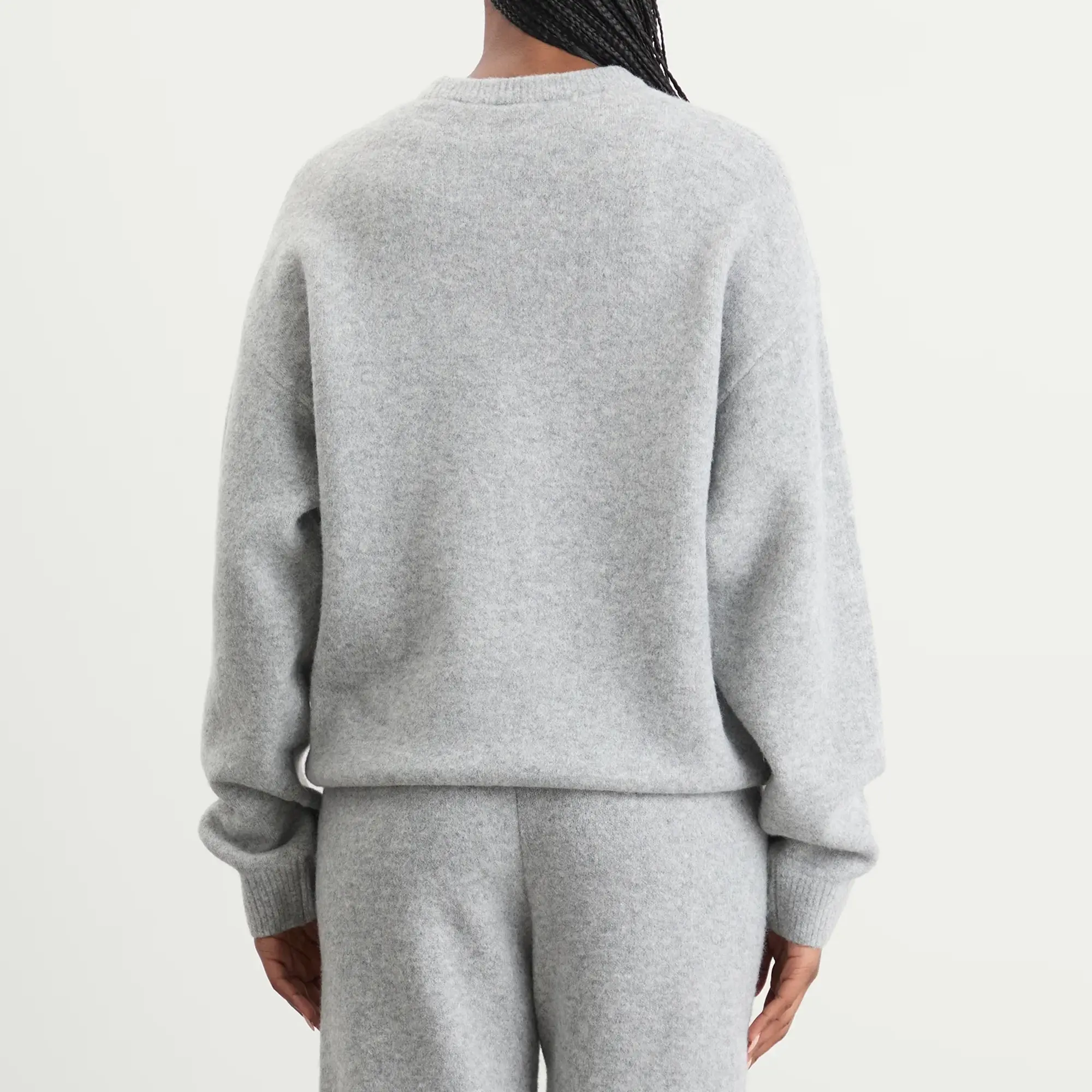 Adidas Women's Knitted Sweatshirt Medium Grey Heather