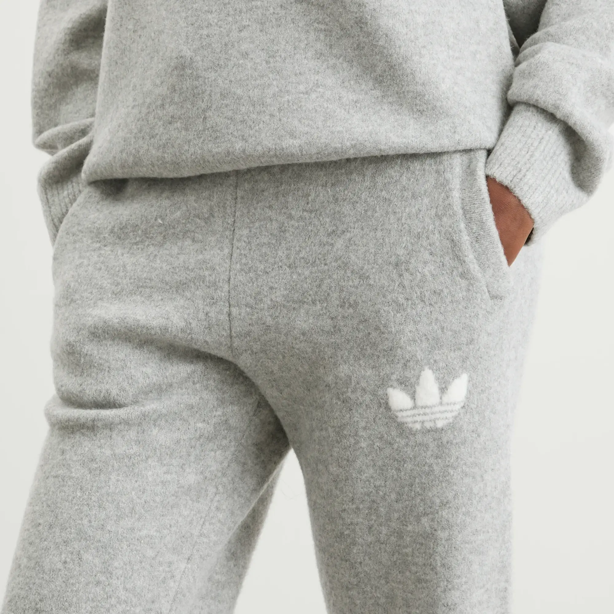 Adidas Women's Knitted Pants Medium Grey Heather