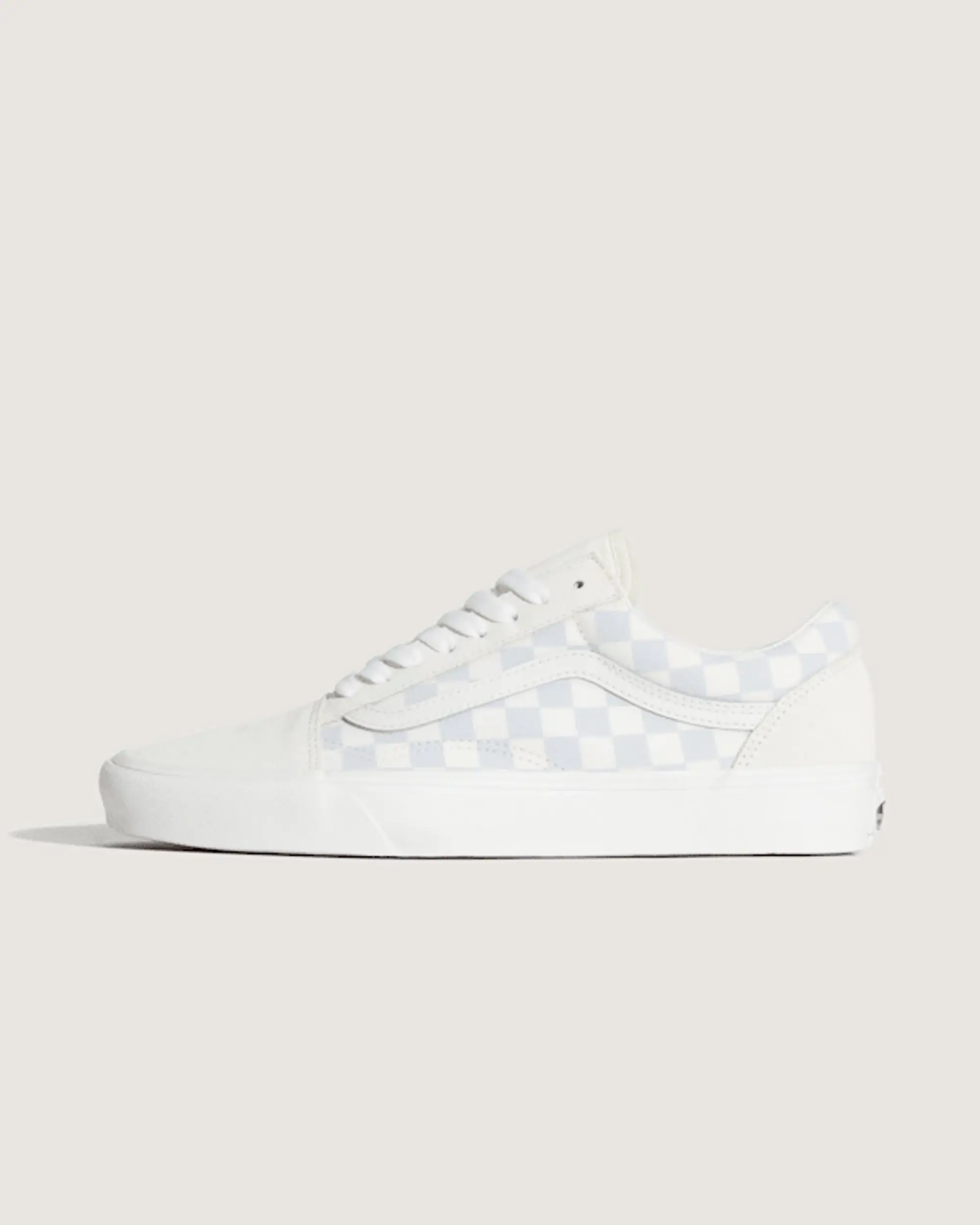 Vans - Old Skool Checkerboard Shoes, Man, White