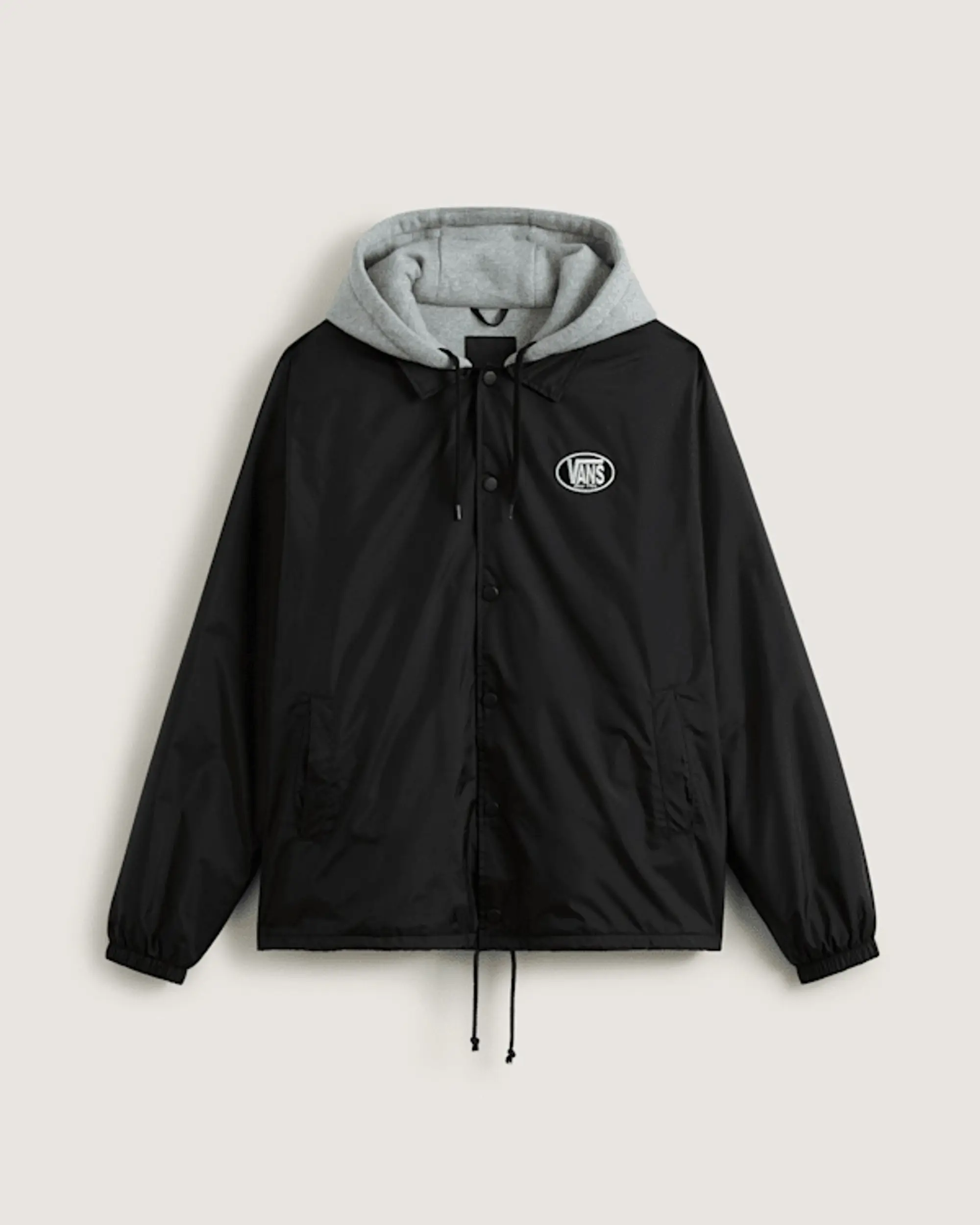 Vans - Riley Hooded Coaches Jacket, Man, Black