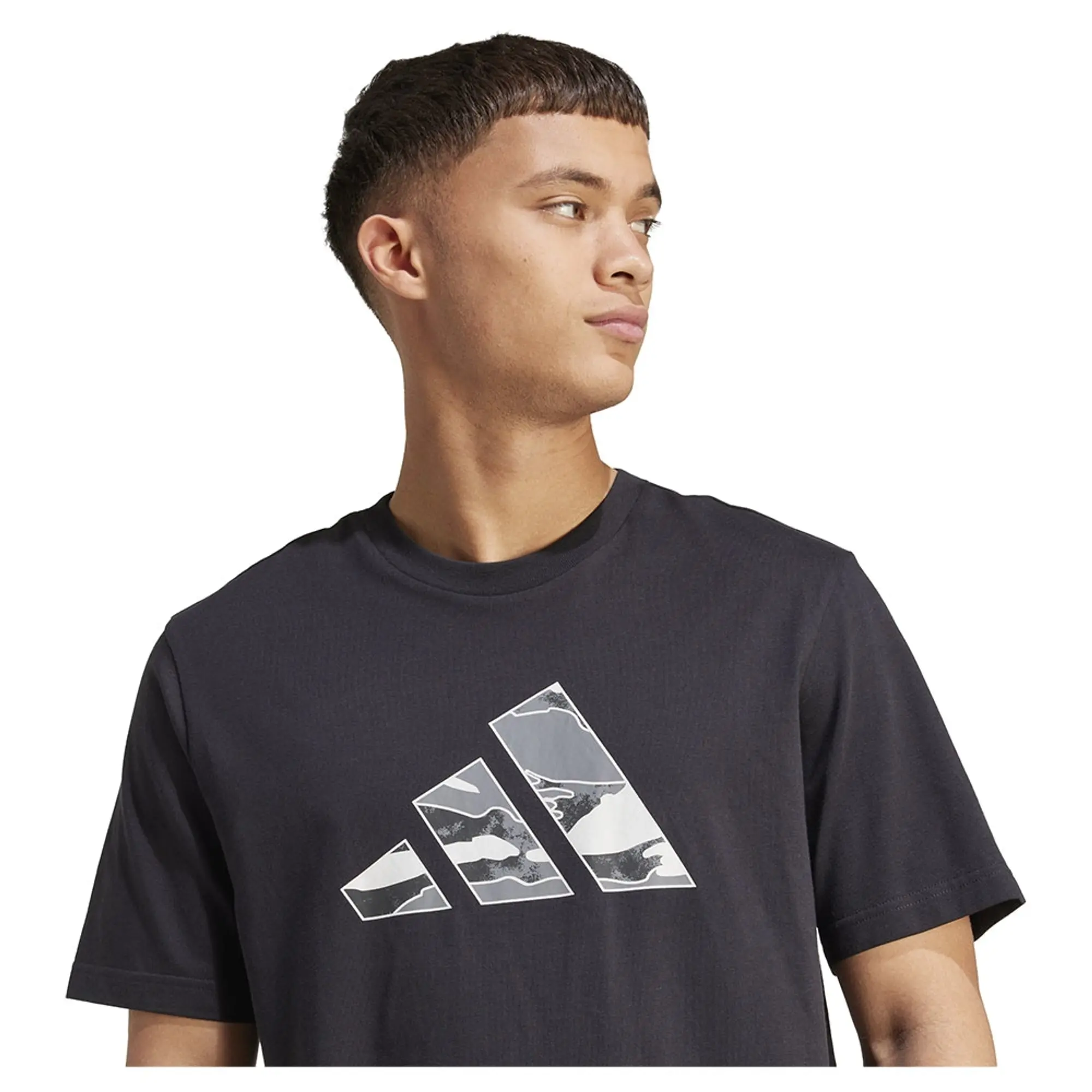 Adidas Camo Logo Graphic Short Sleeve T-shirt