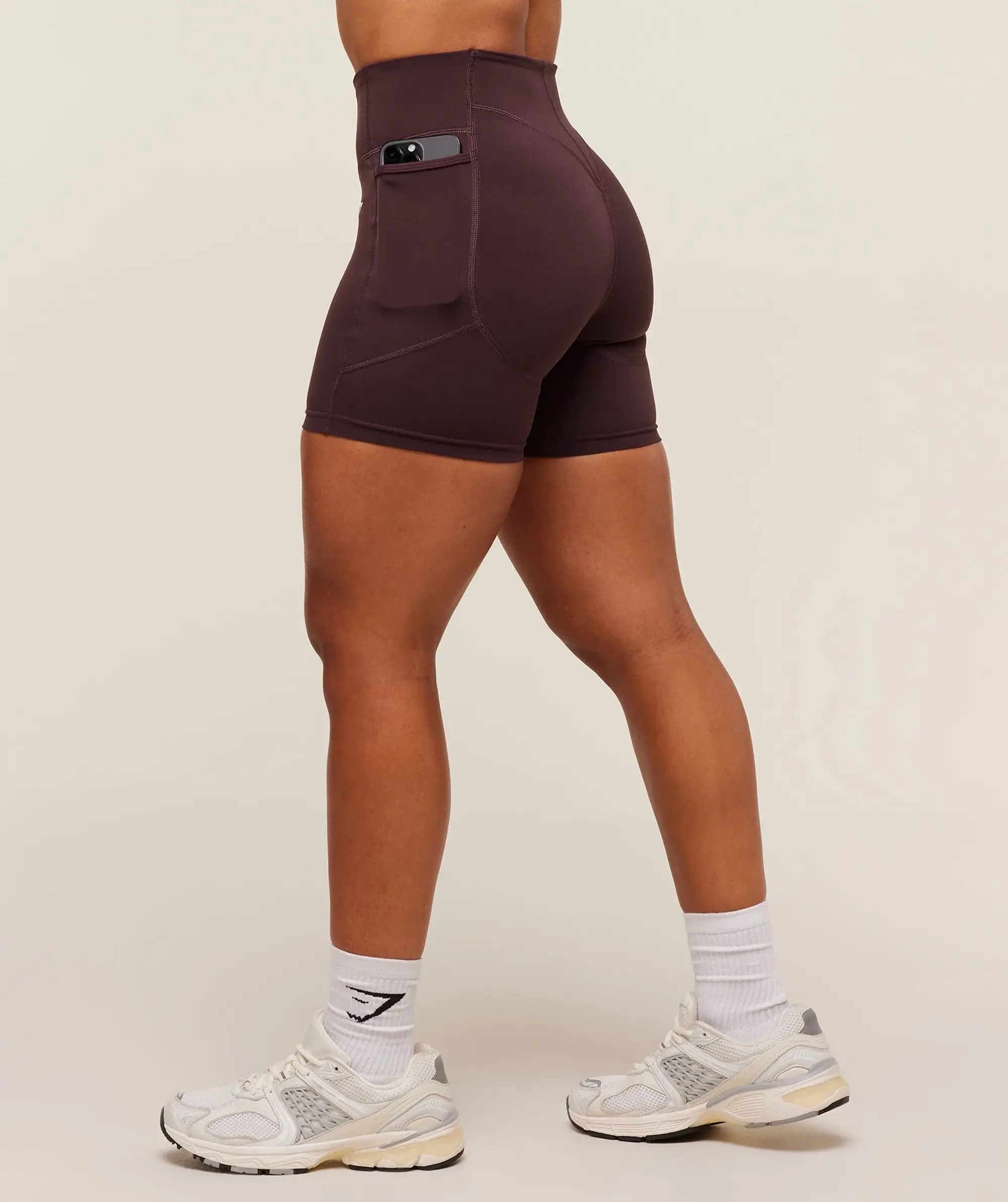  Lifting Pocket Shorts - Cherry Purple