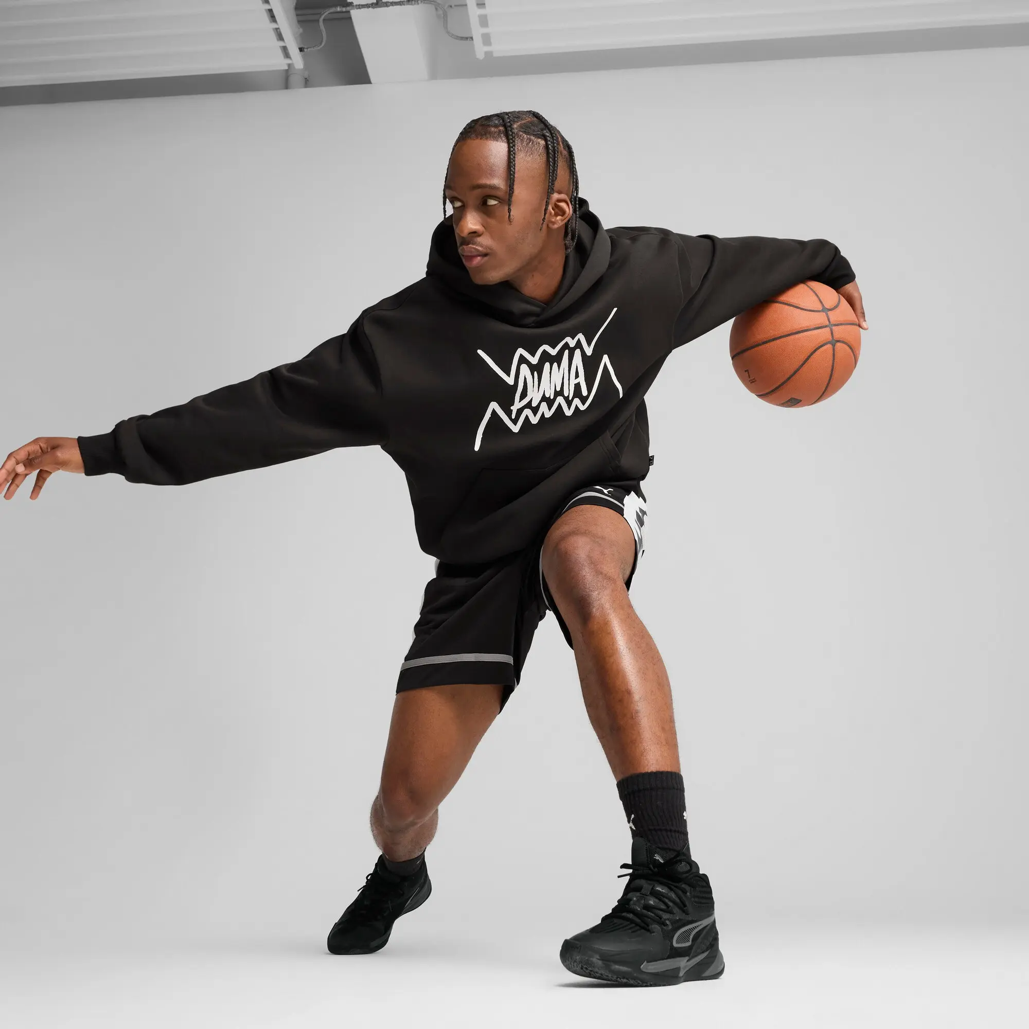 PUMA Lamelo World Tour-Nament Hoodie Men, Dusky Grey, size 3XL