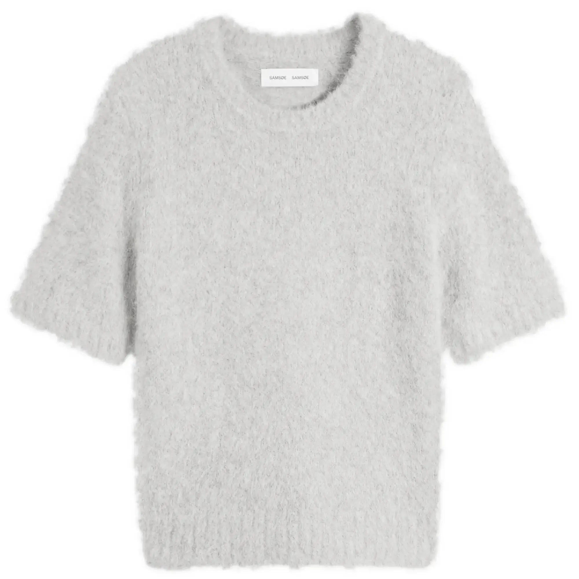 Samsøe Samsøe Women's Sajeanne Knit Top Light Grey Melange