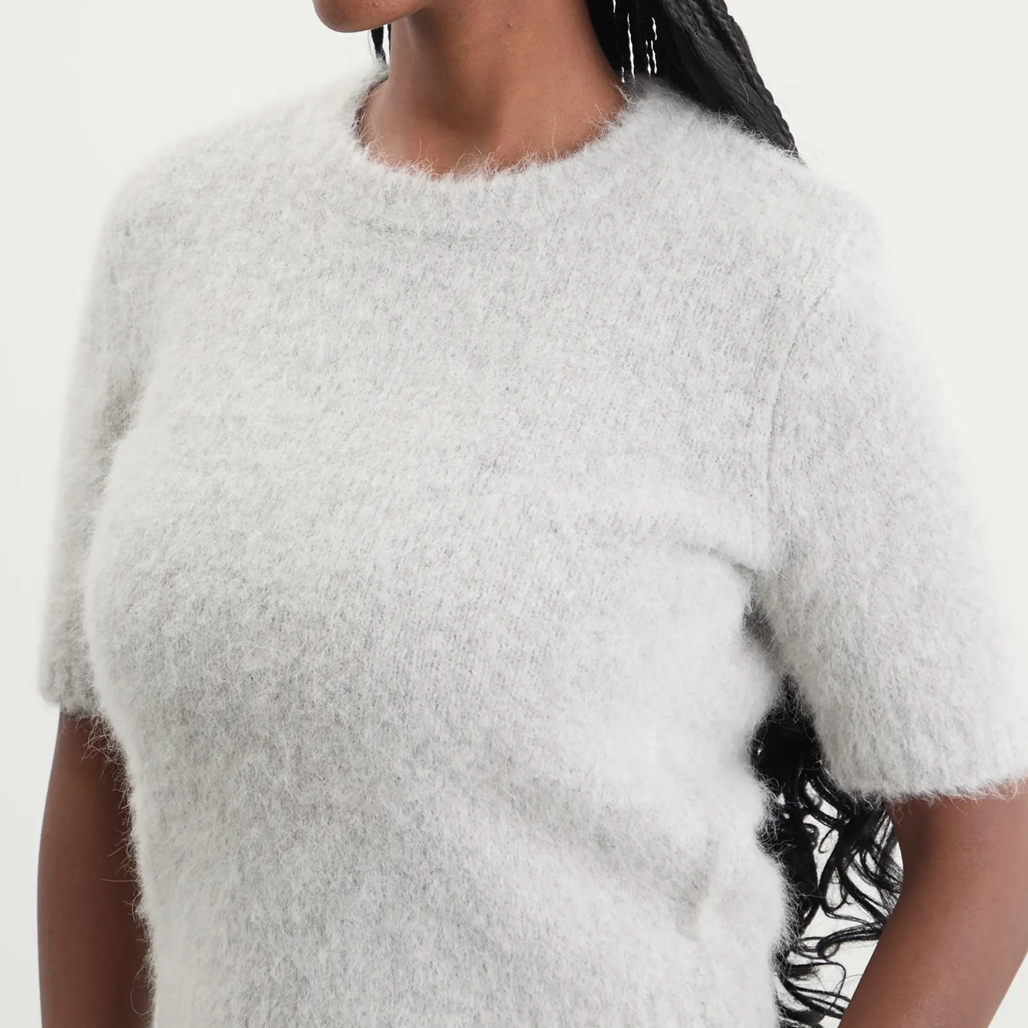 Samsøe Samsøe Women's Sajeanne Knit Top Light Grey Melange