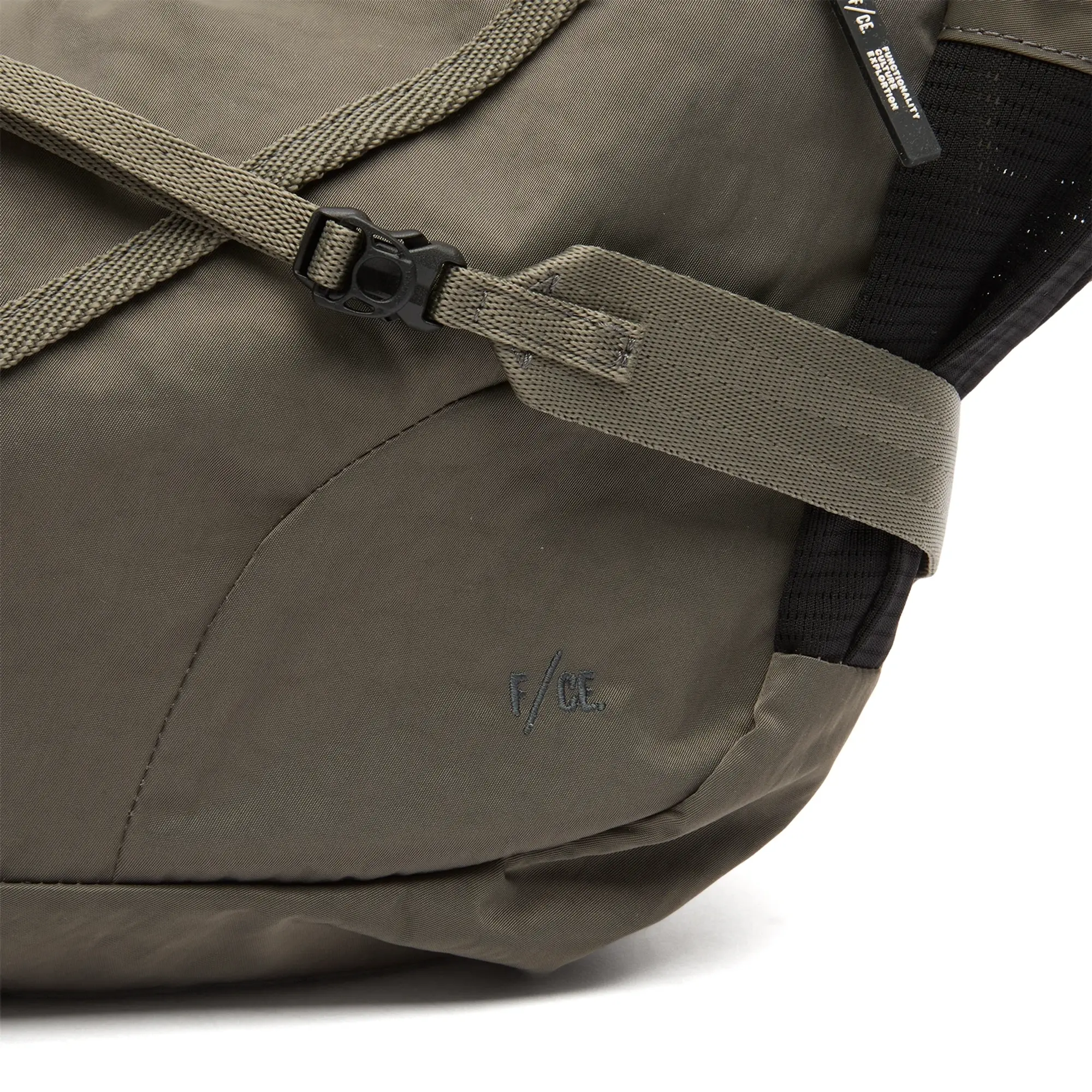 F/CE. Textured Twill Horn Mini Shoulder Bag Charcoal