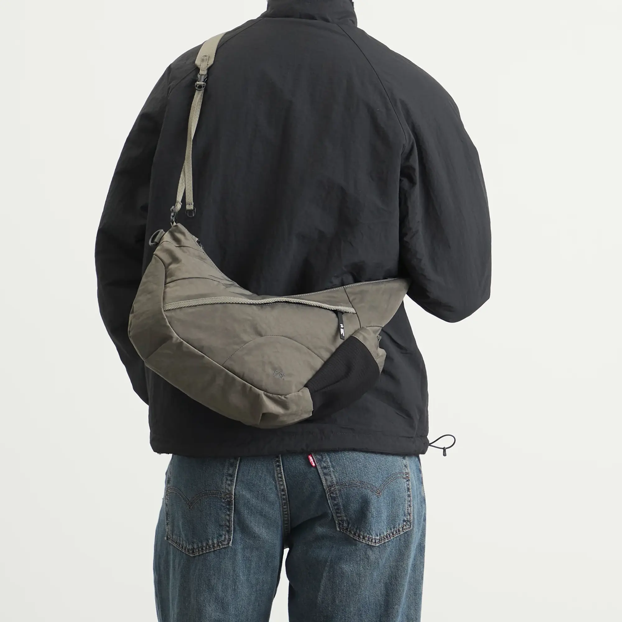 F/CE. Textured Twill Horn Mini Shoulder Bag Charcoal