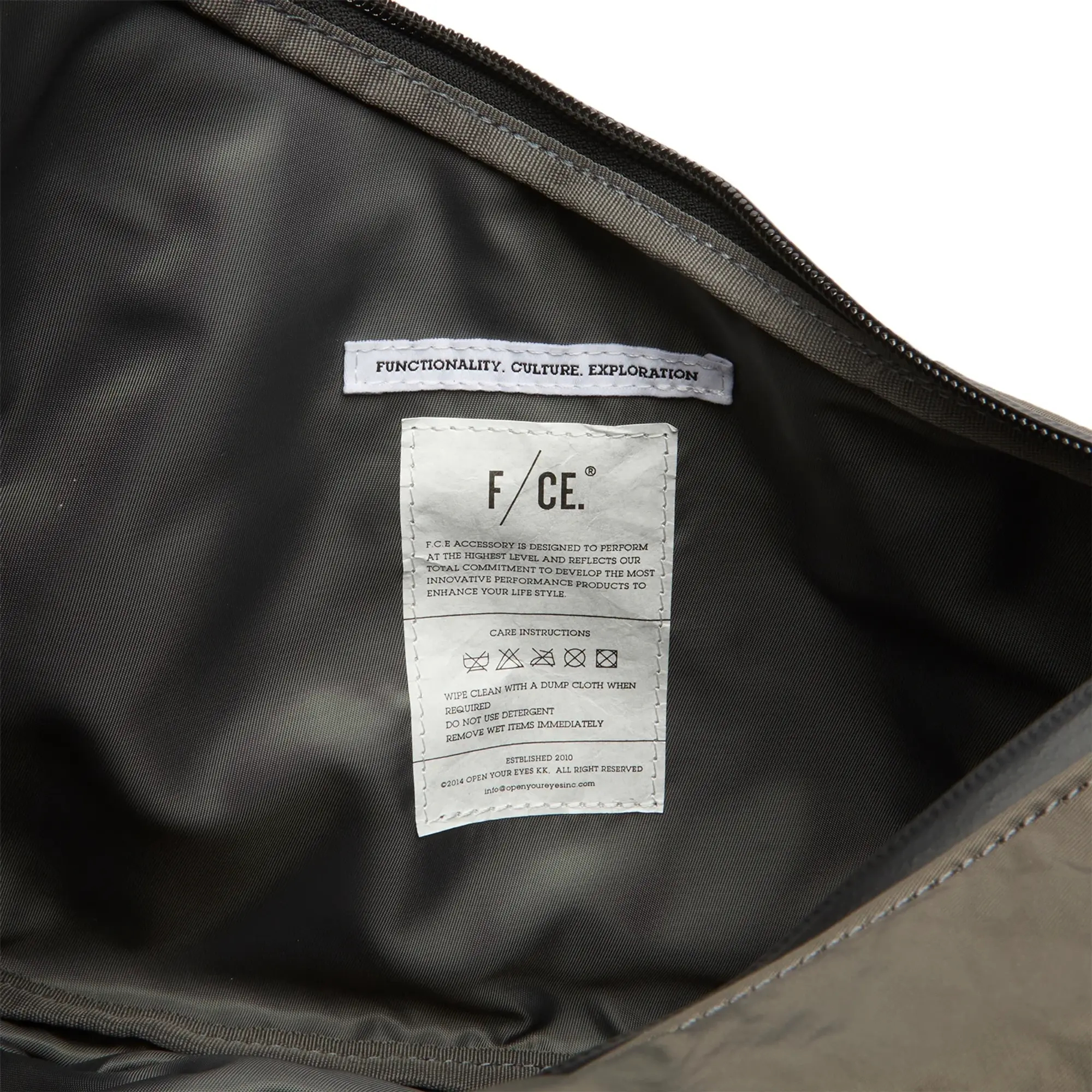 F/CE. Textured Twill Horn Mini Shoulder Bag Charcoal