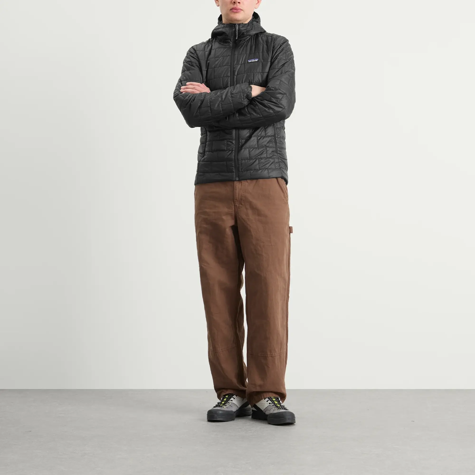 Patagonia Men's Nano Puff Hooded Jacket Black