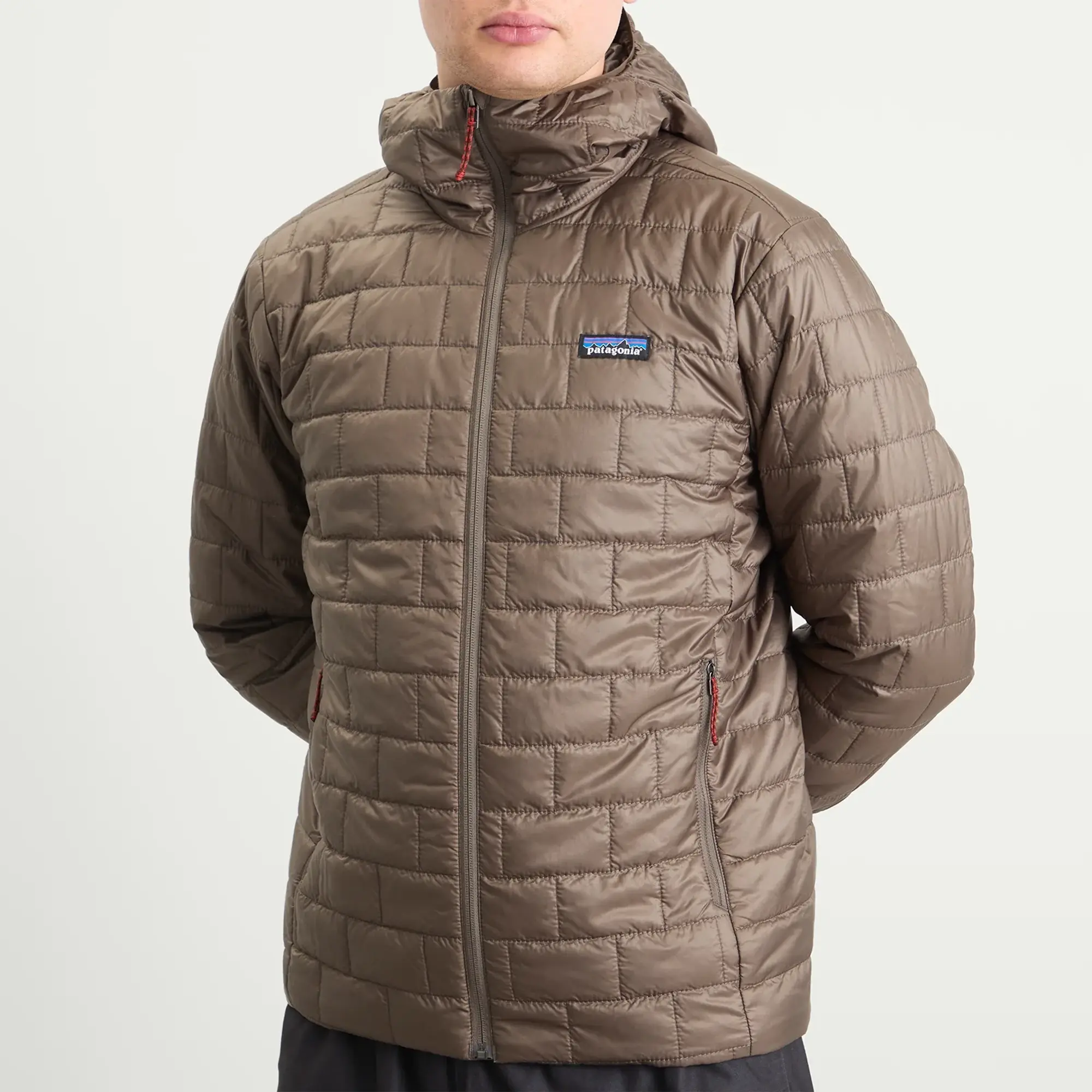 Patagonia Men's Nano Puff Hooded Jacket Marlow Brown