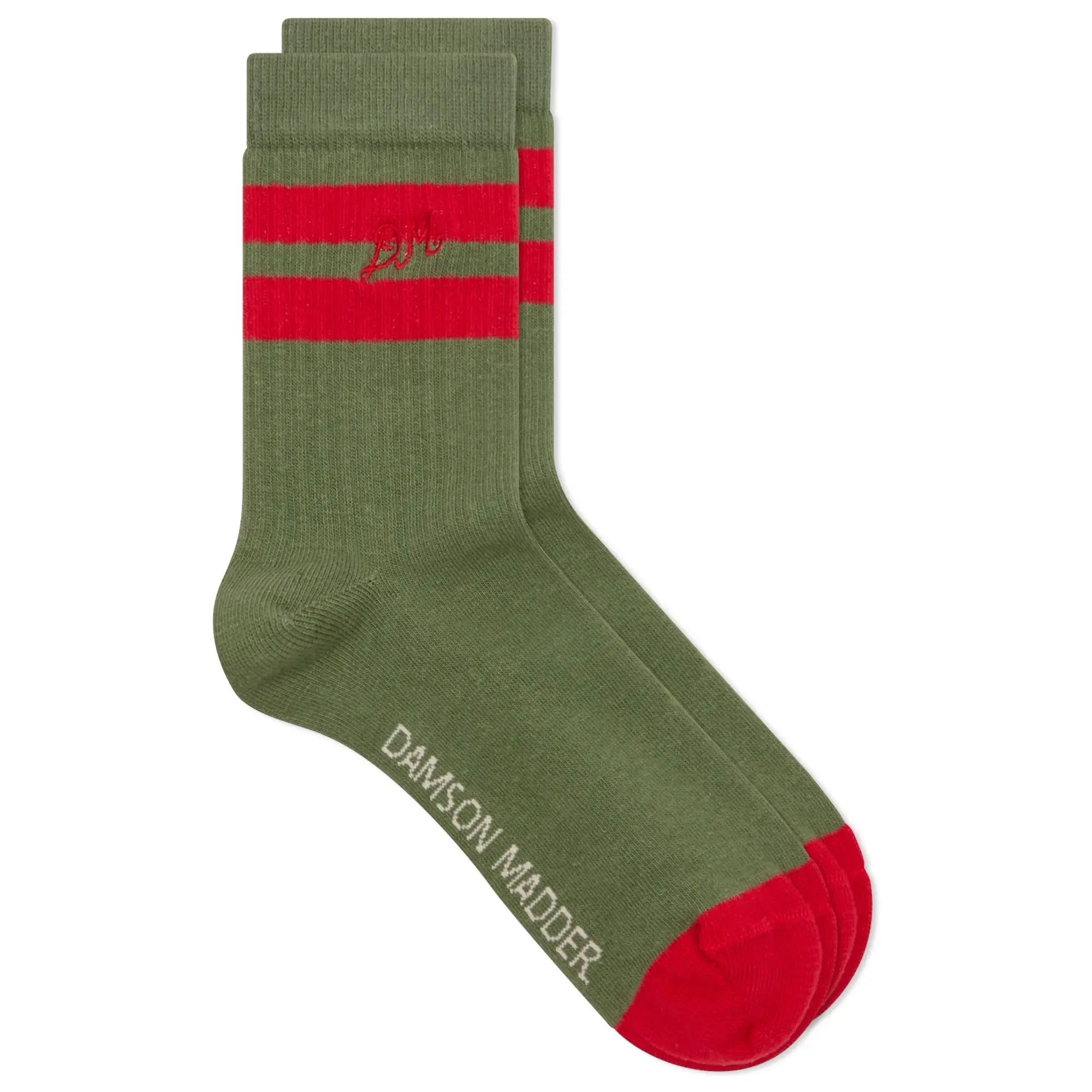 Damson Madder Women's Sporty Calf Socks Olive