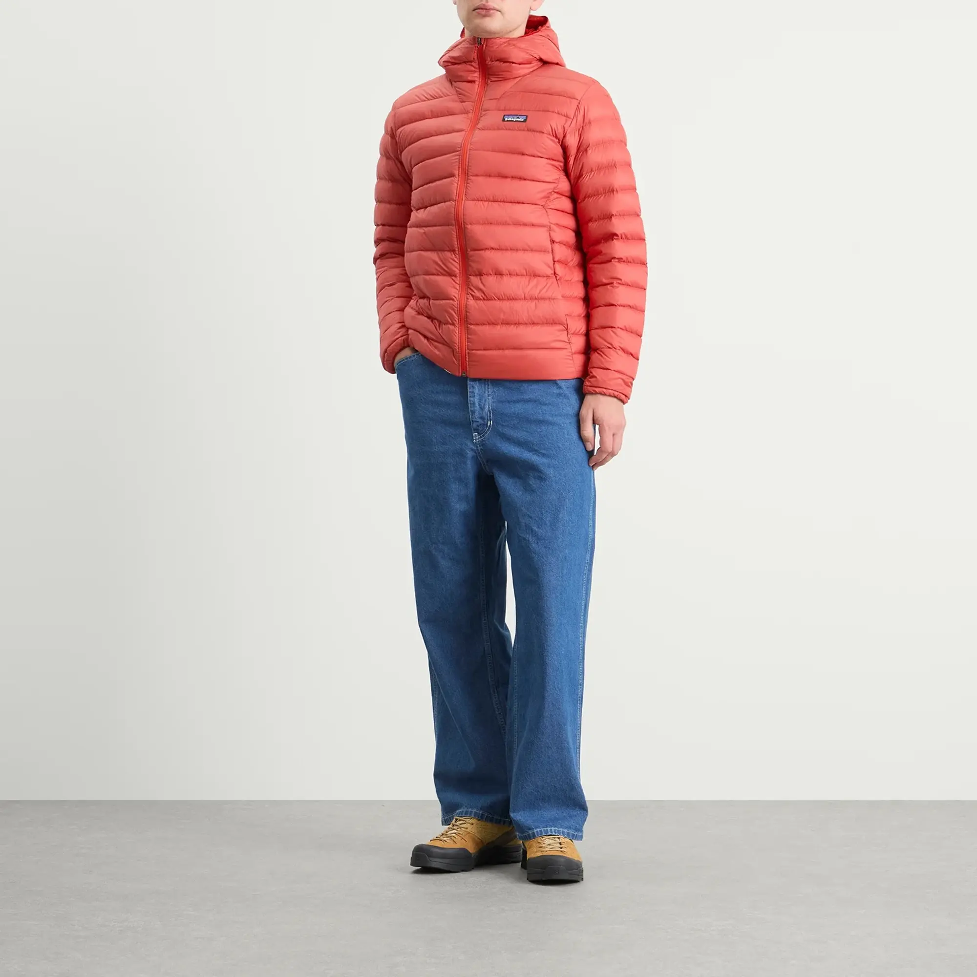Patagonia Men's Down Sweater Hooded Jacket Amanita Red