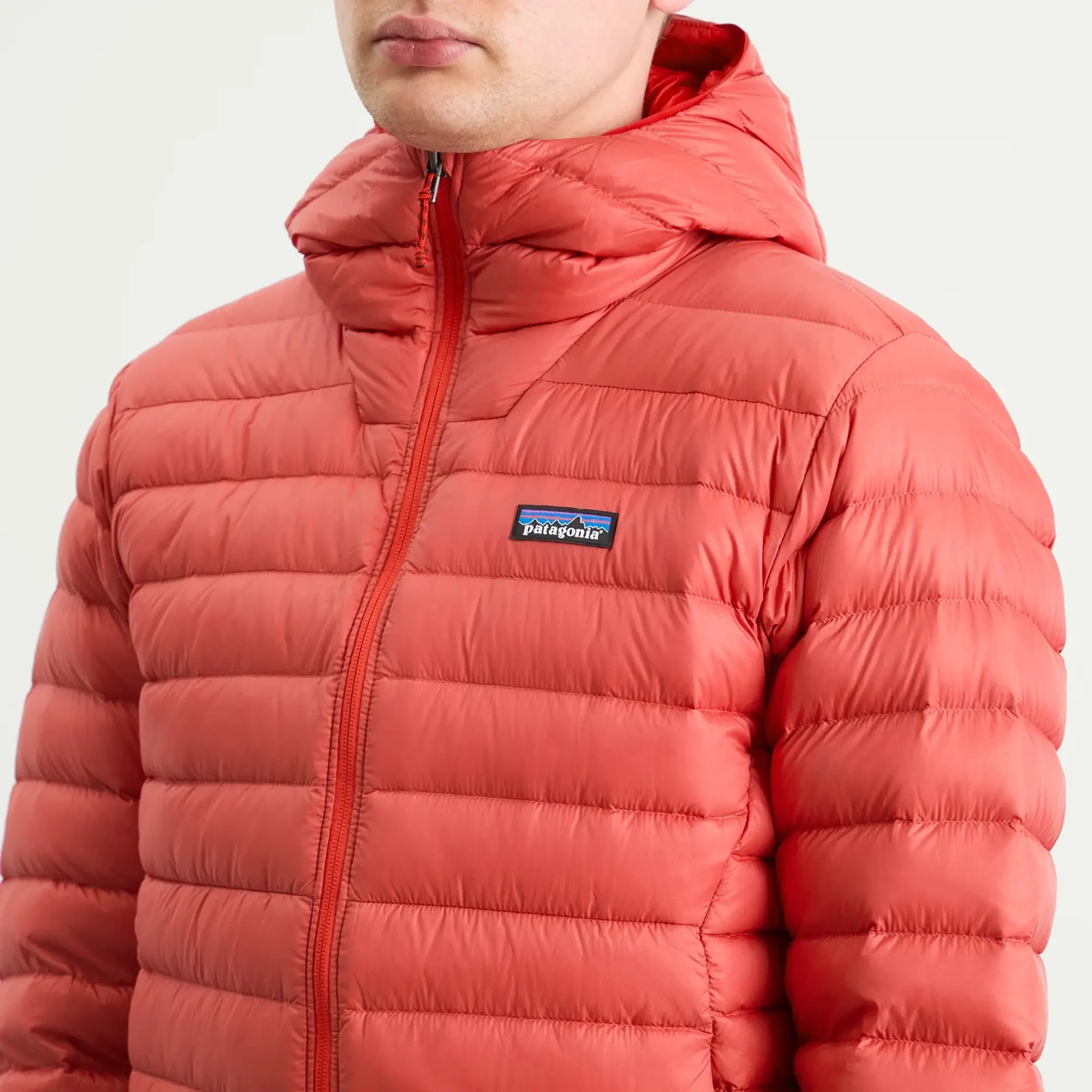 Patagonia Men's Down Sweater Hooded Jacket Amanita Red