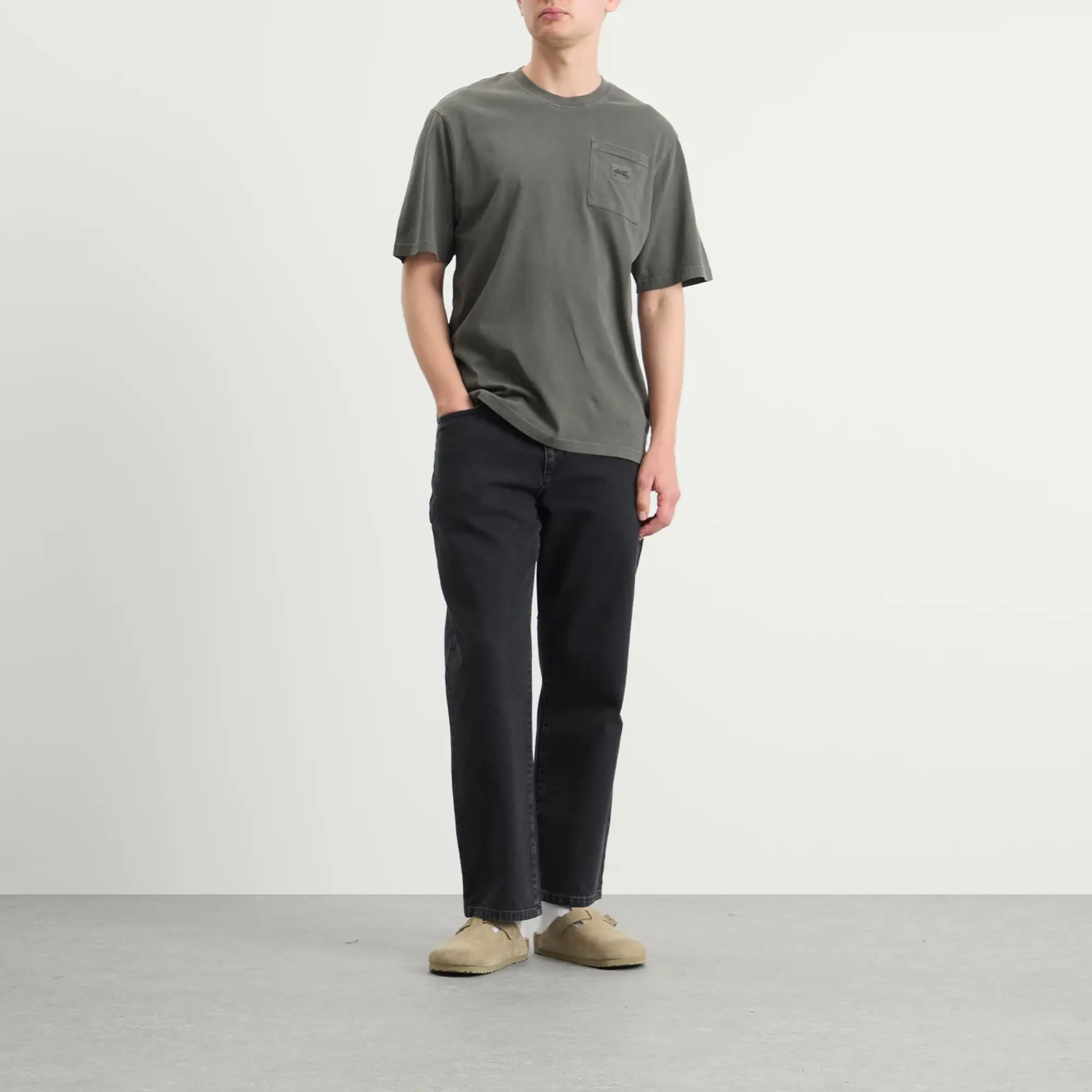 Stan Ray Men's Patch Pocket T-Shirt Washed Black