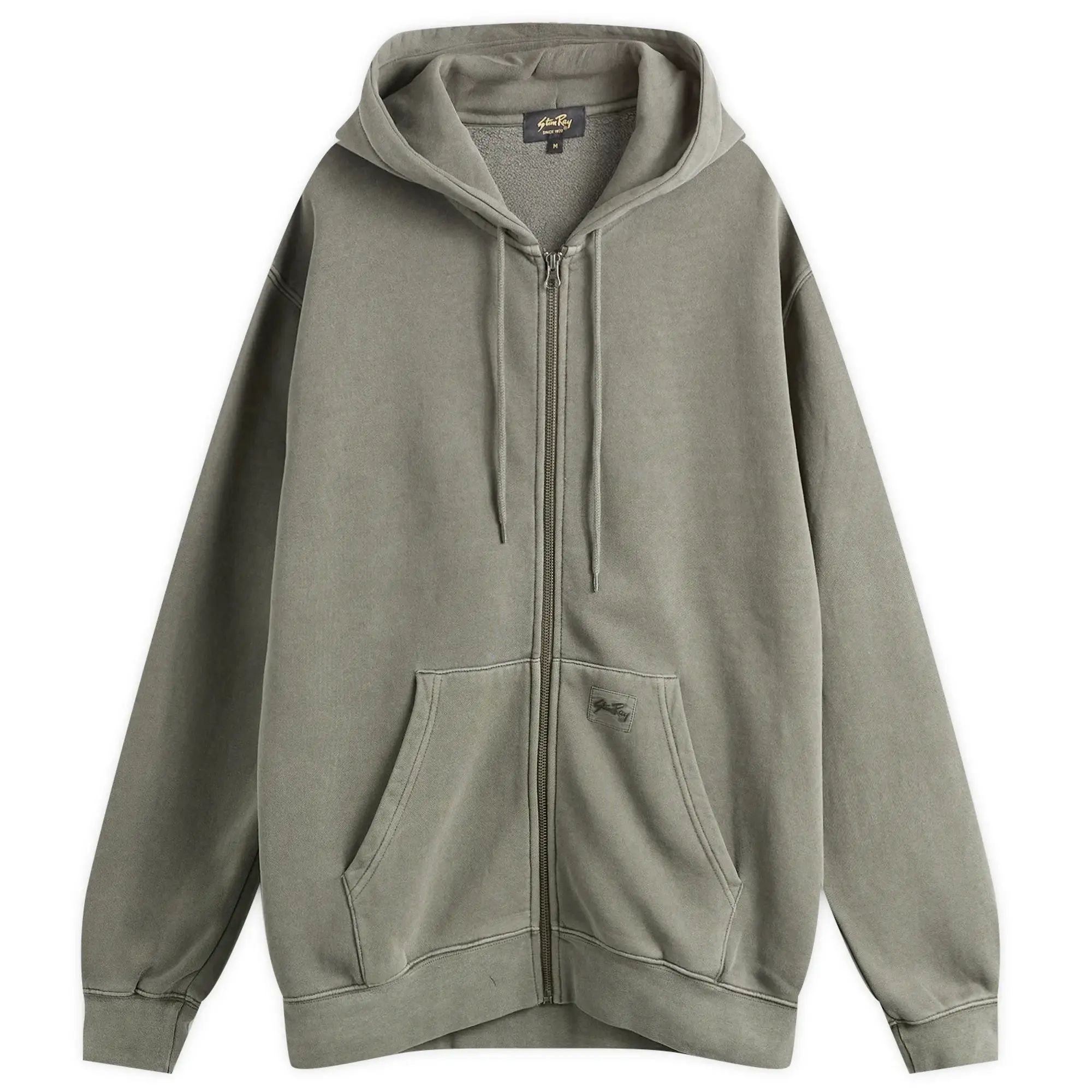Stan Ray Men's Patch Zip Hoodie Washed Black