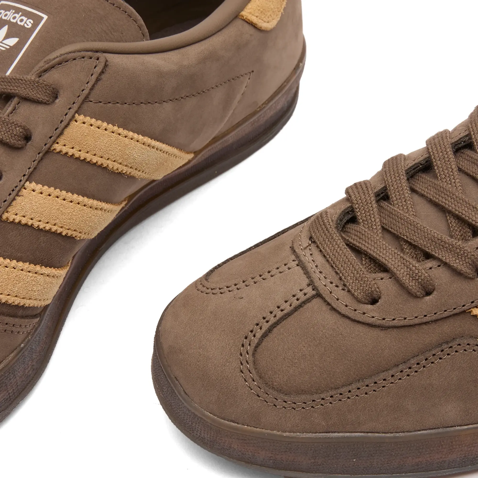adidas Gazelle Indoor Sneaker Cargo Brown/Golden Beige/Ftwr White