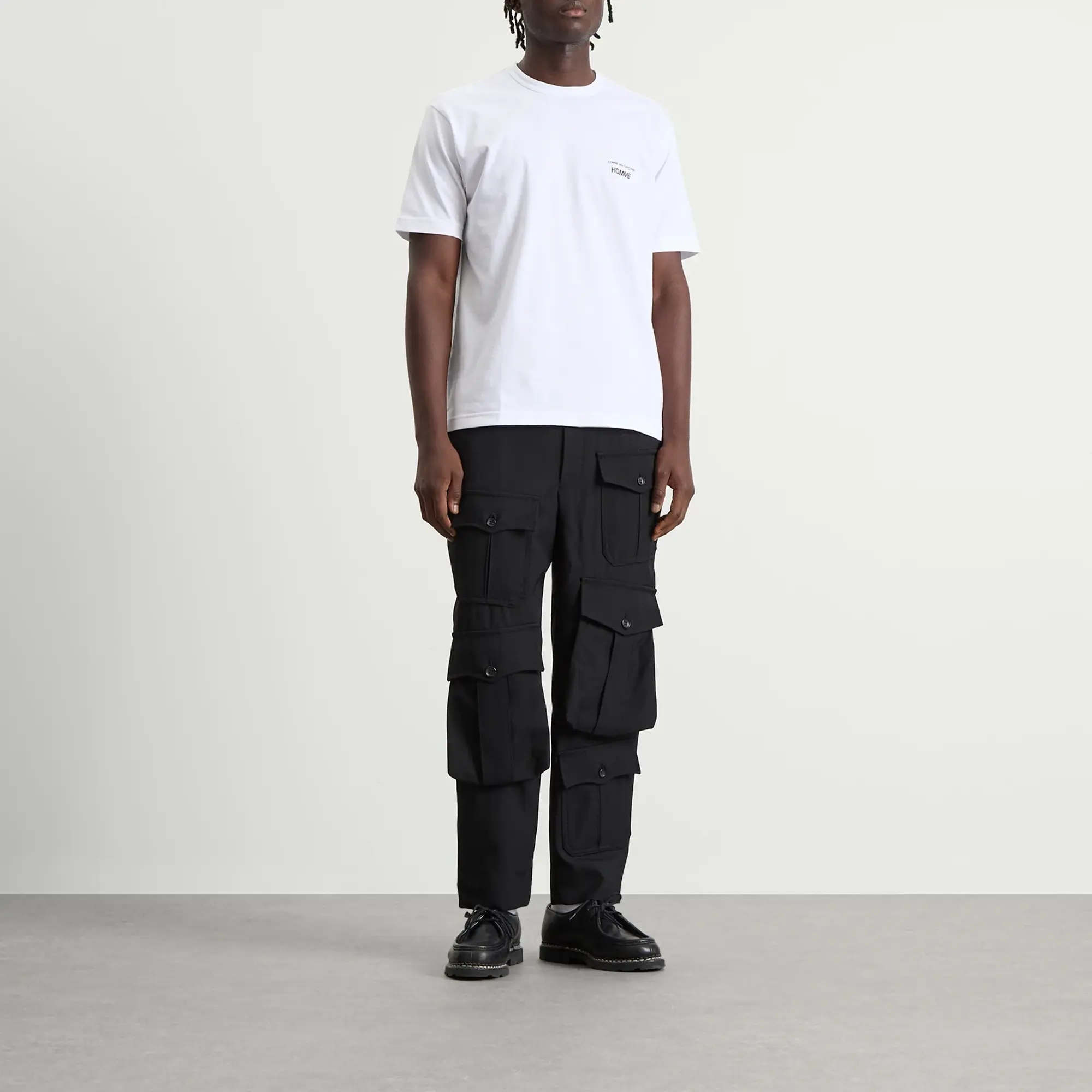 Comme des Garçons Homme Men's Logo T-Shirt White