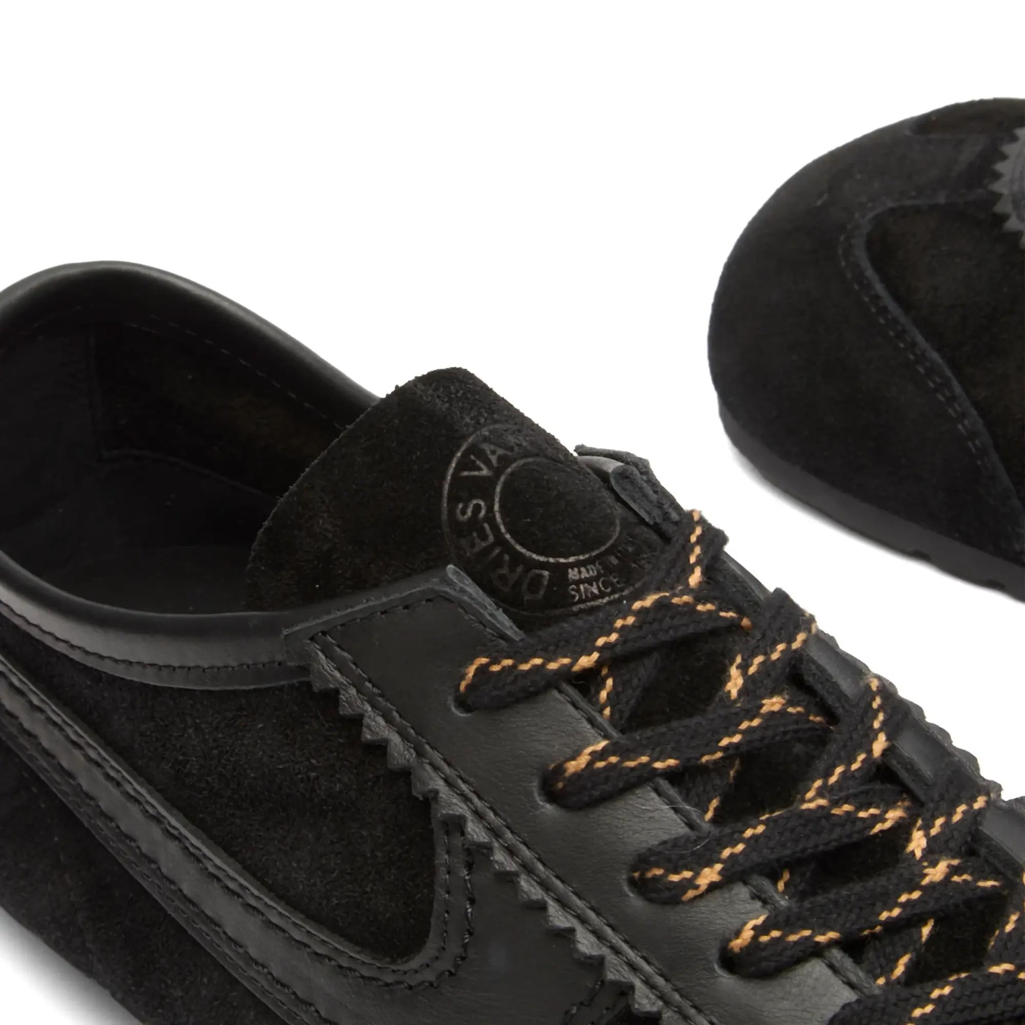 Dries Van Noten Men's Leather Sneaker Black