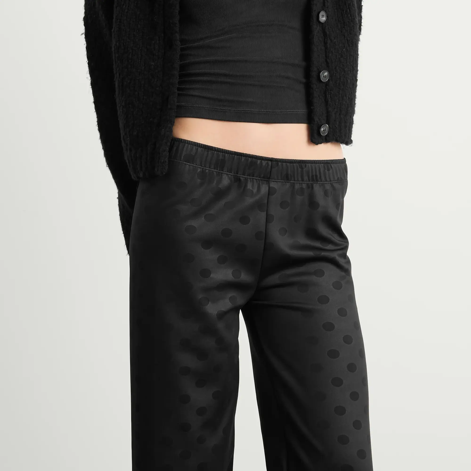 Fruity Booty Women's Polka Trousers Black